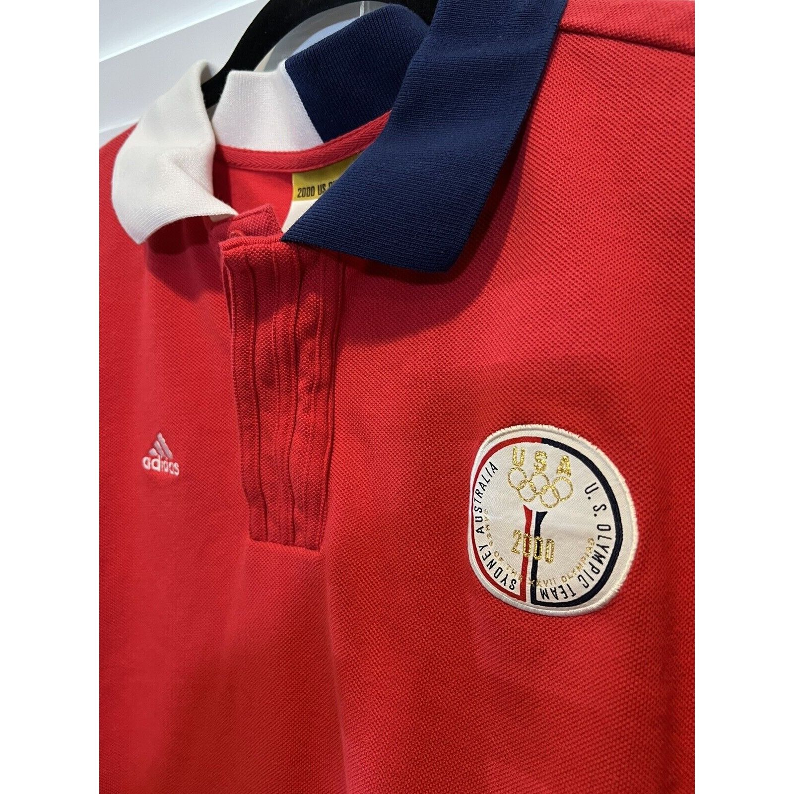 Adidas × Vintage Vintage Team USA 2000 Sydney Olympics Adidas Polo - L Size US L / EU 52-54 / 3 - 2 Thumbnail