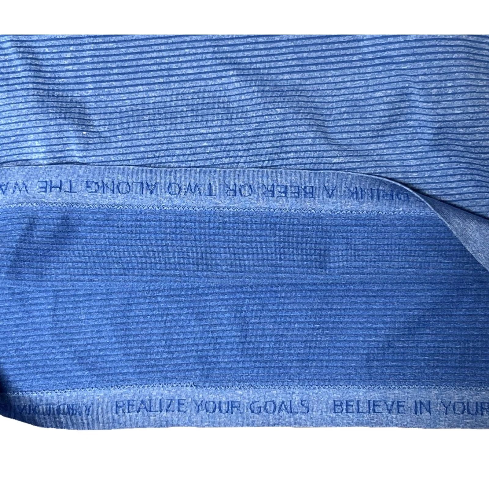 Lululemon Lululemon T-Shirt Men’s Medium Blue Realize Your Goals Short Sleeve Logo Shirt Mens Regular Blue Logo Realize Your Goals T-Shirt Size US M / EU 48-50 / 2 - 5 Thumbnail