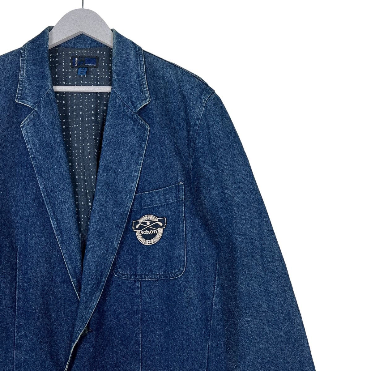 Mila Schon 🔥 SCHON DENIM BLAZER JACKET MADE IN ITALY Size US S / EU 44-46 / 1 - 6 Thumbnail