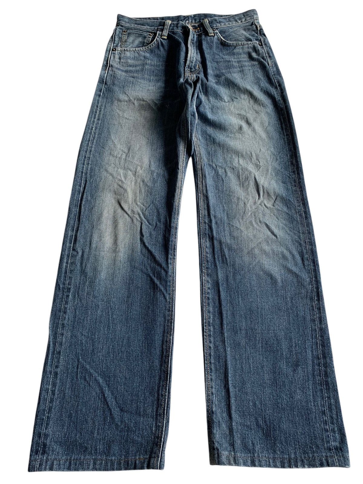 Kapital EDWIN 505ZX SELVEDGE FADED&RUSTY DISTRESSED DENIM Size US 28 / EU 44 - 2 Thumbnail