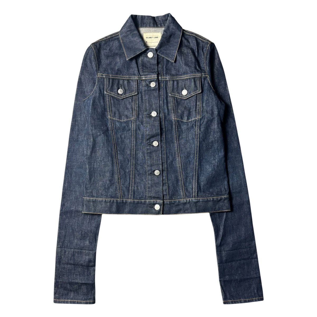 Helmut Lang 1997 Re-Edition Red Stripe Denim Jacket | Grailed