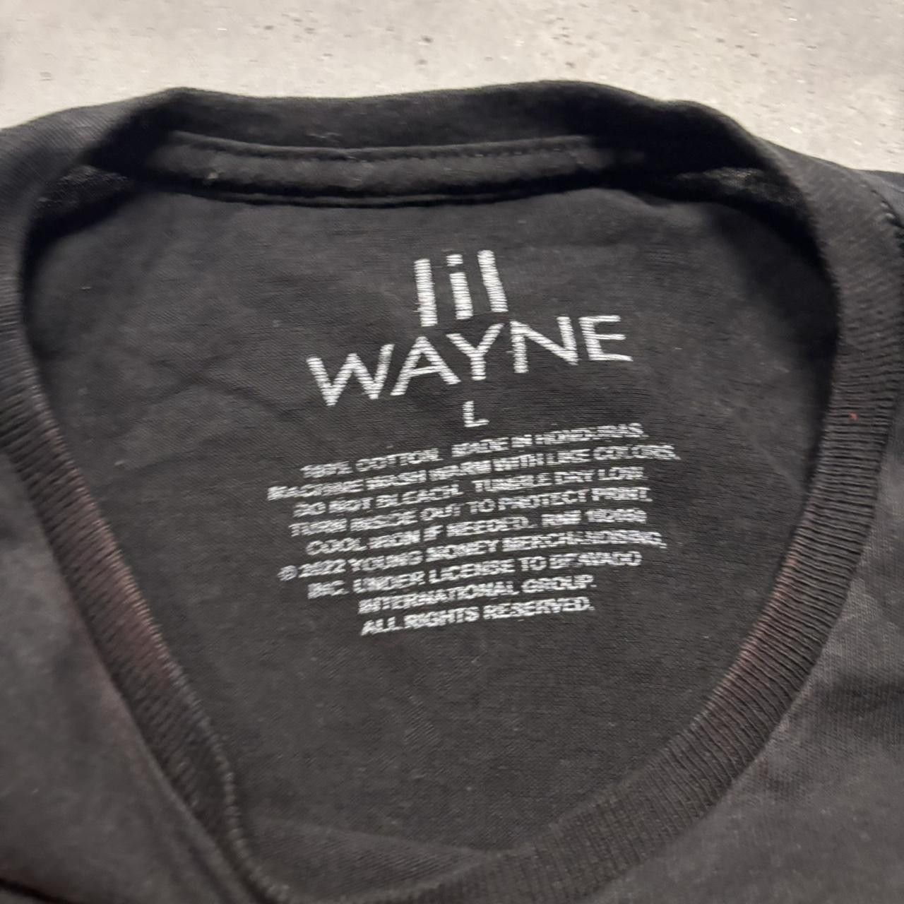 Japanese Brand × Vintage Crazy Vintage Y2K/2000s Black Lil Wayne Rapper Hip Hop Graphic Tee! Size US L / EU 52-54 / 3 - 3 Thumbnail