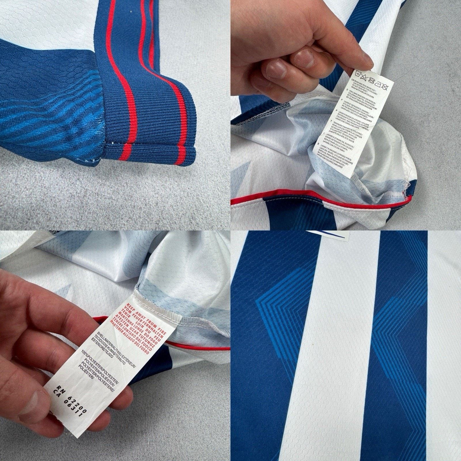 Macron West Bromwich Albion Home 2024 2025 Soccer Jersey Size L Size US L / EU 52-54 / 3 - 23 Thumbnail