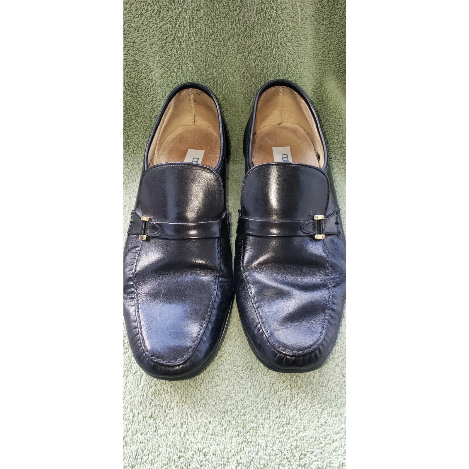 Florsheim Florsheim Comfortech Loafers Size 9.5D Black Gold Buckle Mod. 342661 Men Dress Leather Casual Shoes Size US 10 / EU 43 - 3 Thumbnail