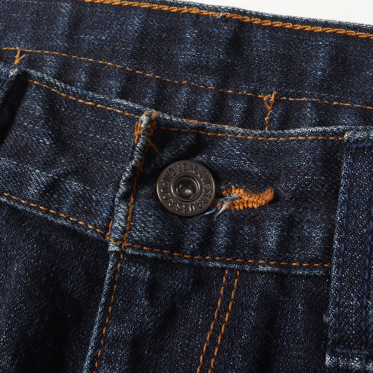 Comme des Garcons Denim Washed Stitchwork Cotton Straight Cut Zipper Indigo Size US 31 - 3 Thumbnail