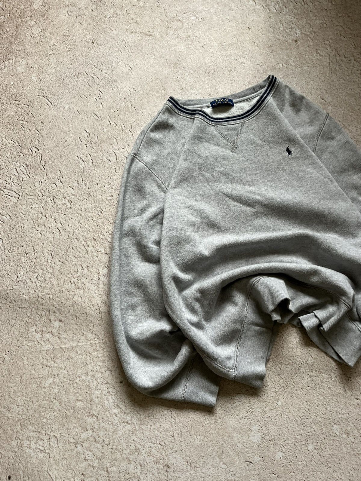 Polo Ralph Lauren Polo Ralph Lauren Vintage Heather Grey Sweatshirt Y2K Size US M / EU 48-50 / 2 - 4 Thumbnail