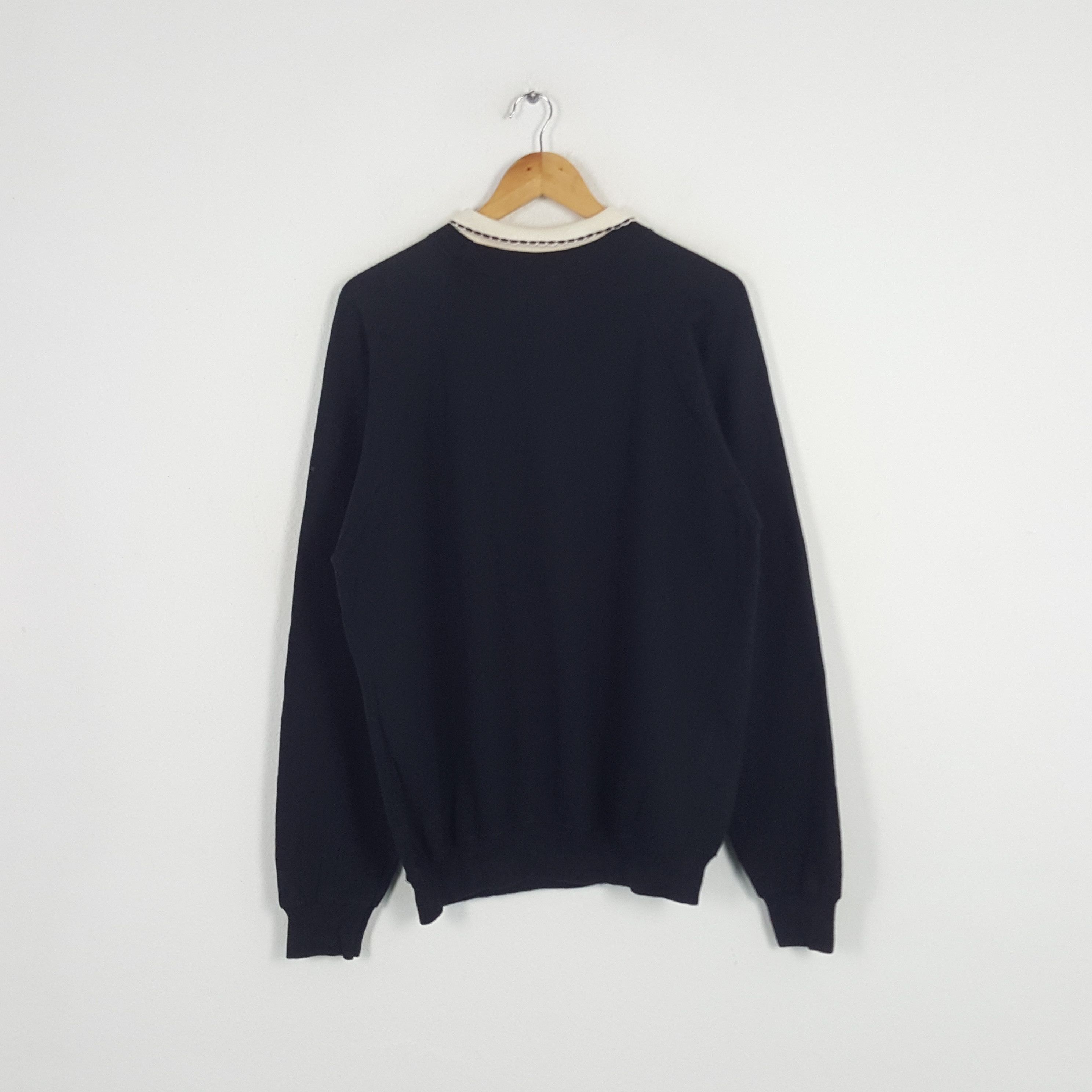 Flower Mountain × Hanes × Vintage Vintage Flower Zig Zag American Preppy Style Sweatshirt Size US L / EU 52-54 / 3 - 3 Thumbnail