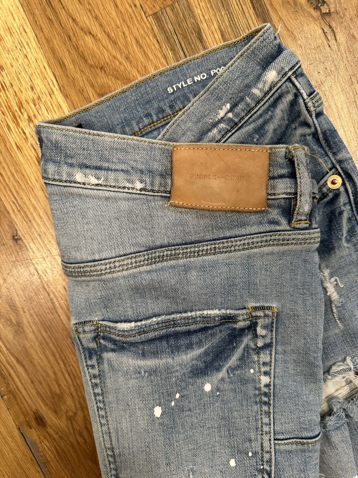 Purple Brand Purple Brand Distressed Blue Denim Jeans Size 31 Size US 31 - 4 Thumbnail