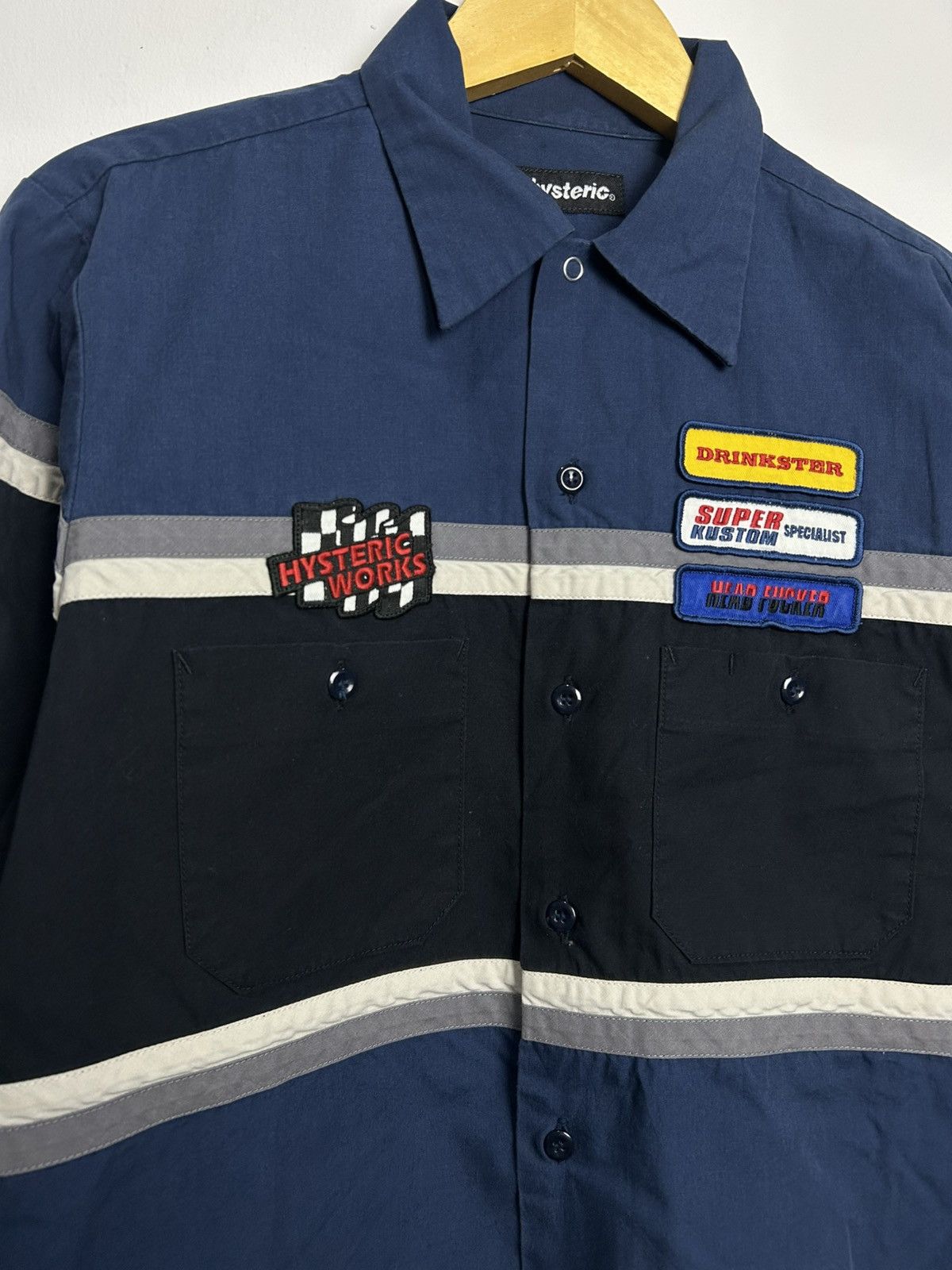 Hysteric Glamour Vintage Hysteric Glamour Head fucker workshirt Size US L / EU 52-54 / 3 - 3 Thumbnail