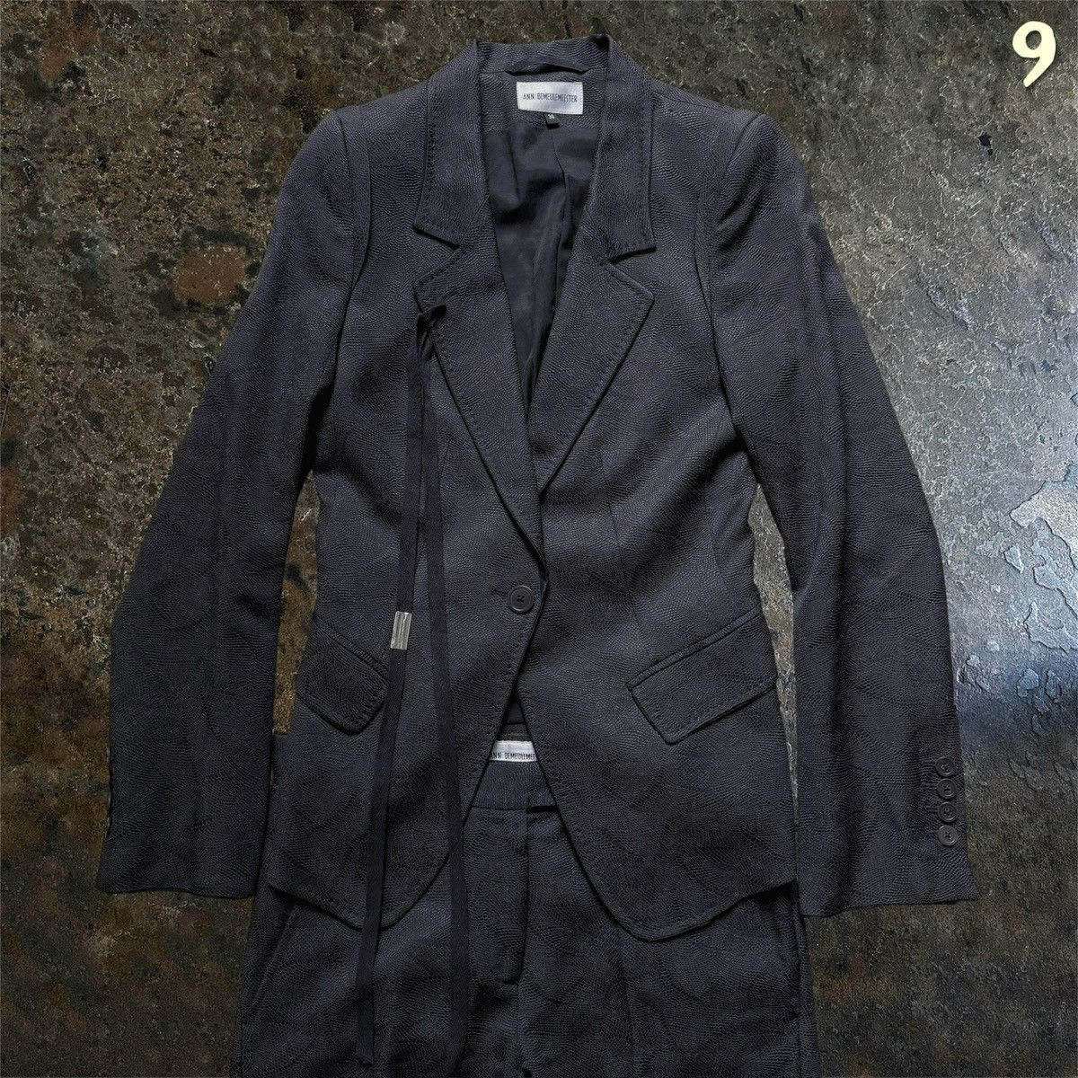 Ann Demeulemeester Ann Demeulemeester Jacquard Suit Set |36 Size 36R - 2 Thumbnail