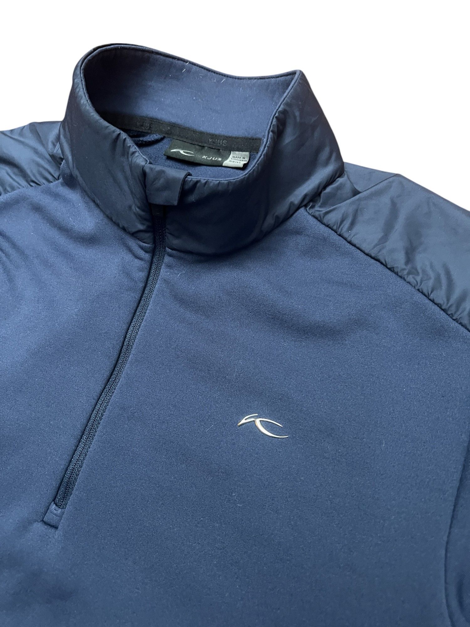 KJUS KJUS Caldera Half Zip Pullover Mens 54/XL Blue Stretch Size US XL / EU 56 / 4 - 11 Thumbnail