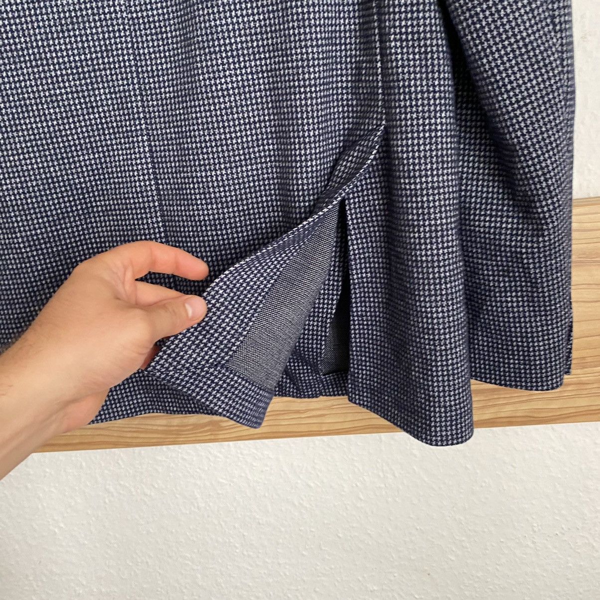 Suitsupply Blazer Louis Copeland Gray/Purple Size 50L - 16 Thumbnail