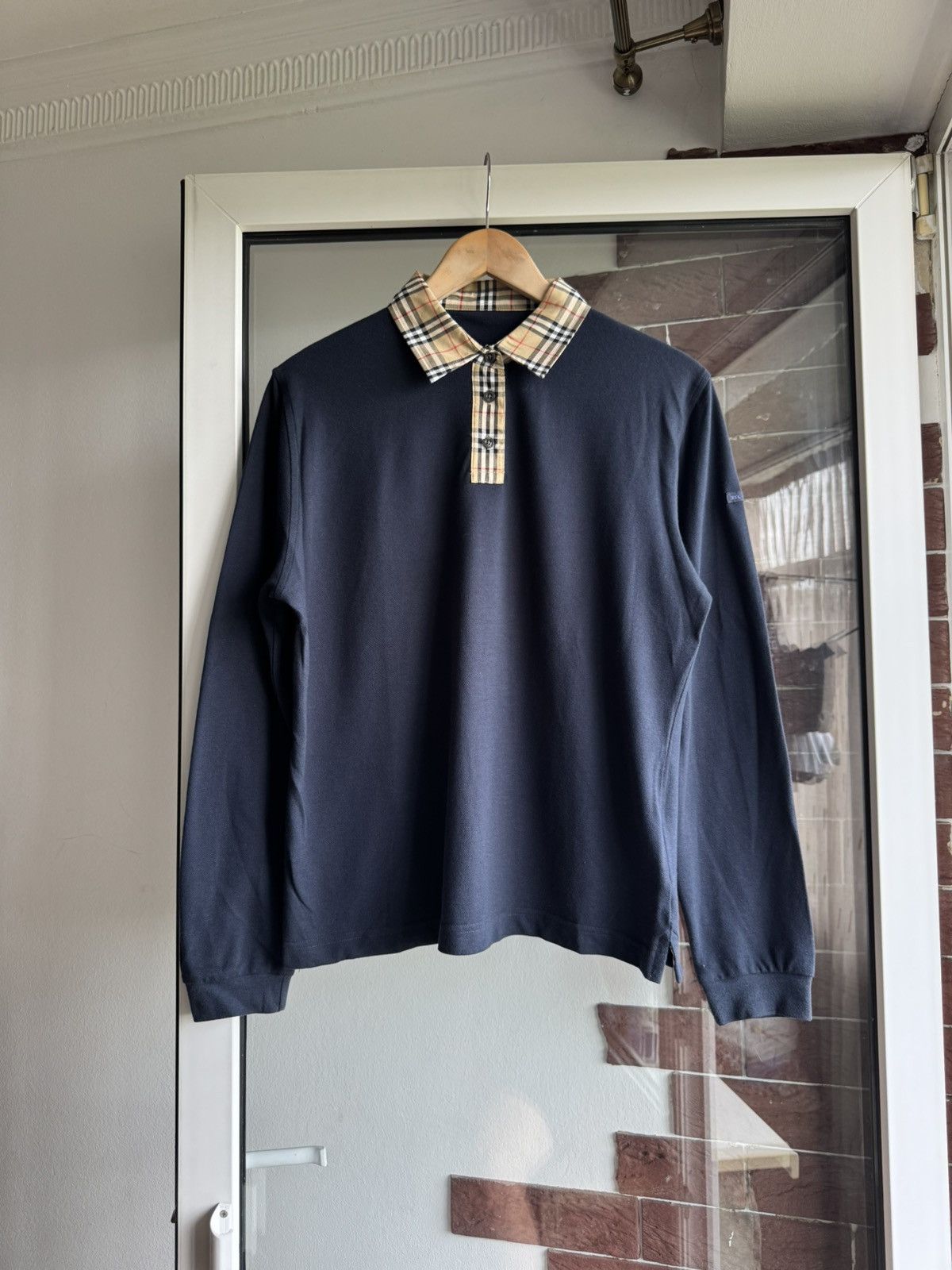 Burberry Vintage Barberry Long Sleeve Luxury Size US M / EU 48-50 / 2 - 1 Thumbnail