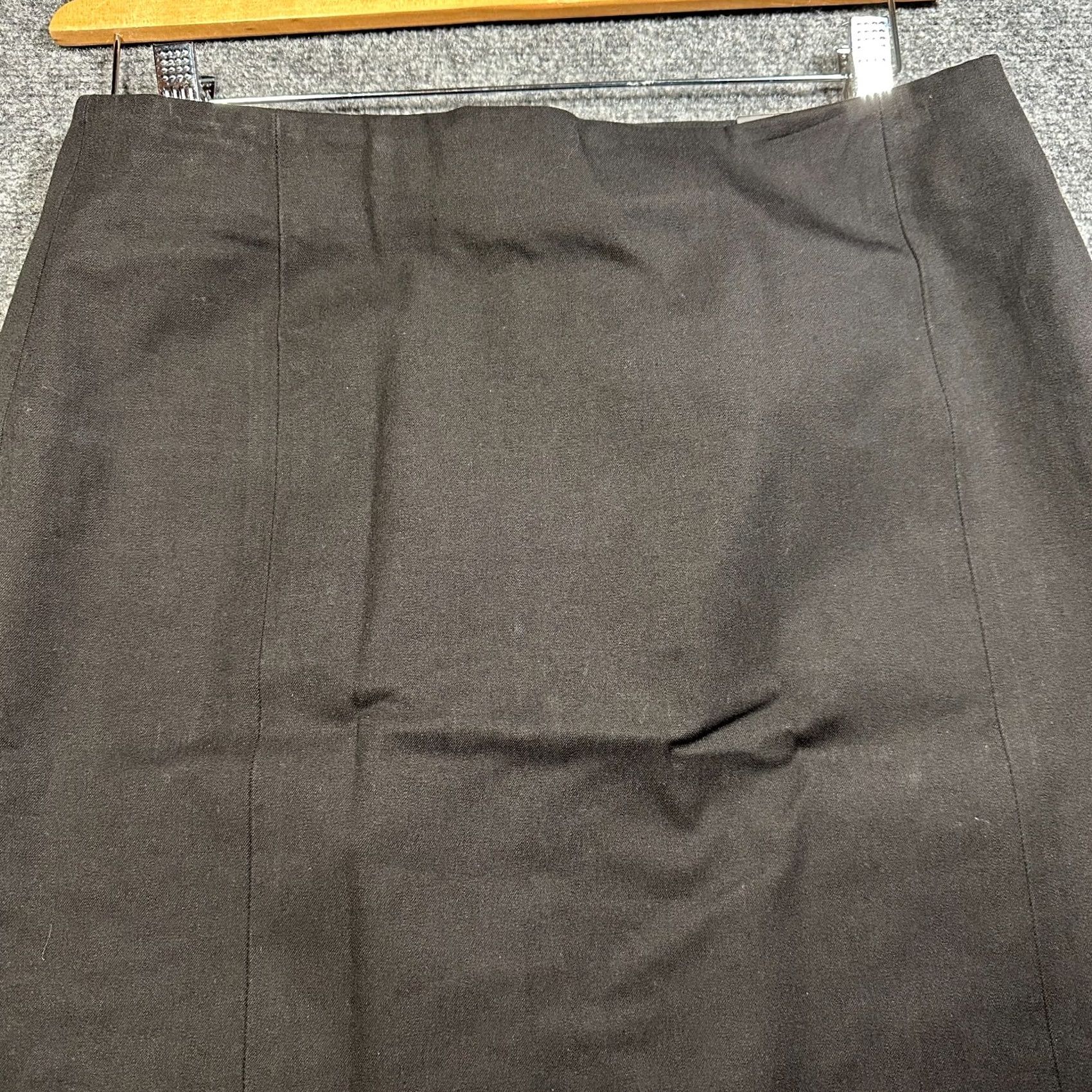 Banana Republic Banana Republic Skirt Womens 6 Black Cotton Stretch Pencil Back Zip Vent NEW Size 28" / US 6 / IT 42 - 2 Thumbnail