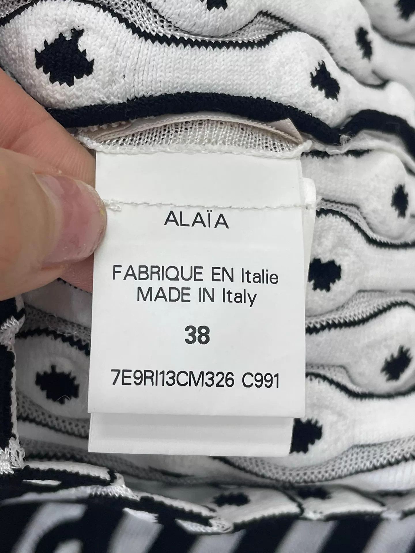 Alaia Alaia black and white colorblocked sleeveless dress EU 38 Size XS / US 0-2 / IT 36-38 - 3 Thumbnail