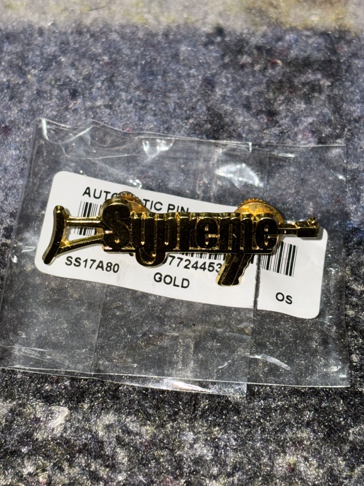 Supreme Supreme Automatic AK47 Gold Pin Size ONE SIZE - 2 Thumbnail