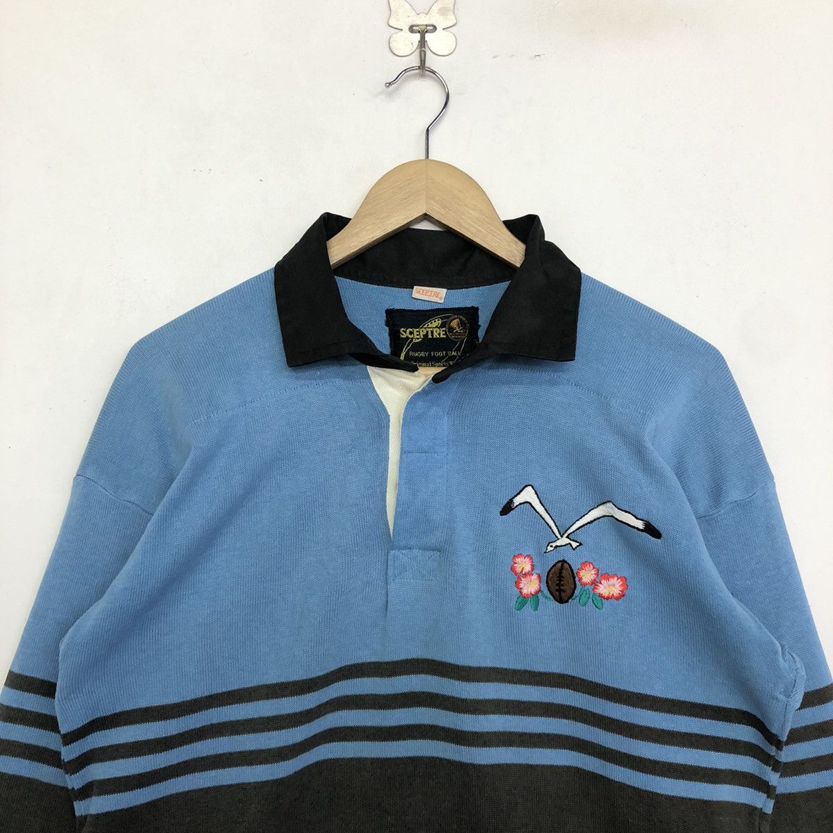 Sports Specialties SCEPTRE VINTAGE COLOUR BLOCK RUGBY POLO SHIRT Size US L / EU 52-54 / 3 - 3 Thumbnail
