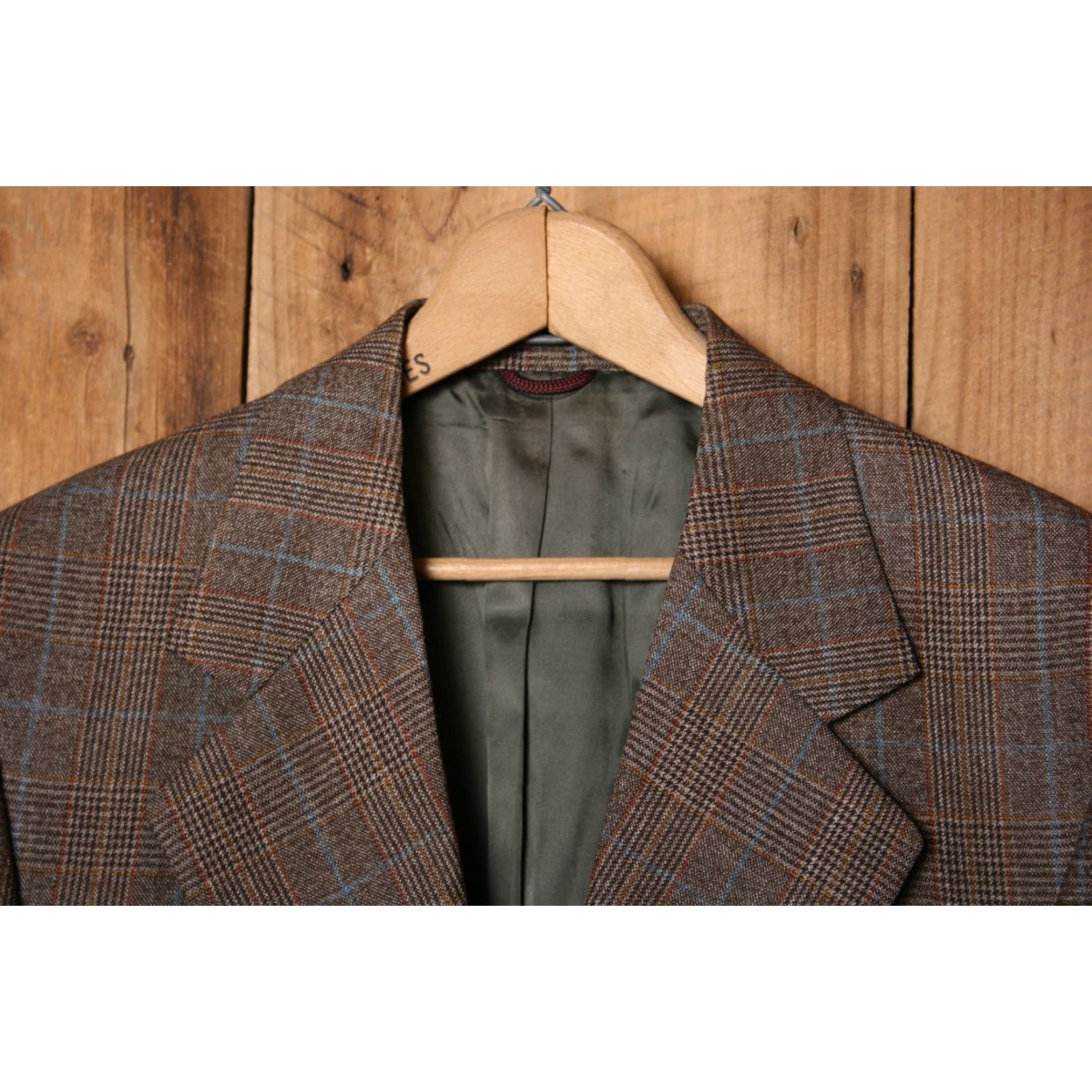 Hart Schaffner Marx VINTAGE Hart Schaffner Marx Brown Prince of Wales Plaid Sport Coat 41L Men Size US XS / EU 42 / 0 - 2 Thumbnail
