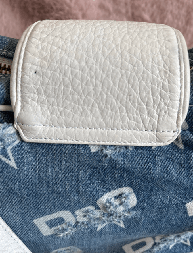 Dolce & Gabbana × Jean Dolce Gabbana Hobo Bag Baguete Shoulder Hand Denim EX0108 Size ONE SIZE - 7 Thumbnail