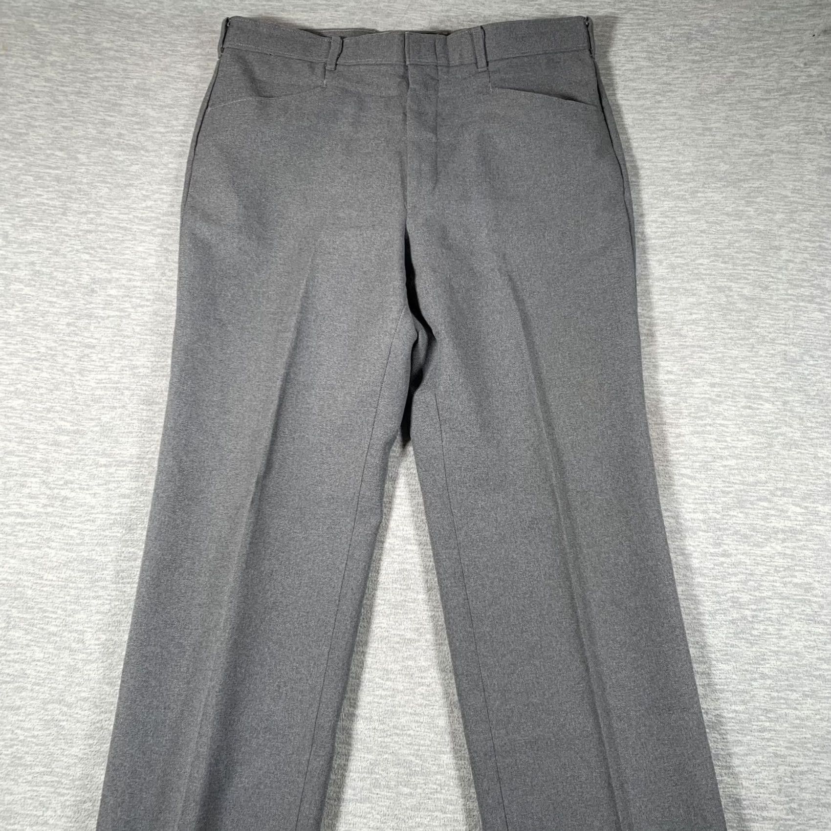 Levi's VINTAGE Levi'S Dress Mens 36 Gray VTG Pants 36x29 STA PREST Action Slacks Straight Work Size US 36 / EU 52 - 2 Thumbnail