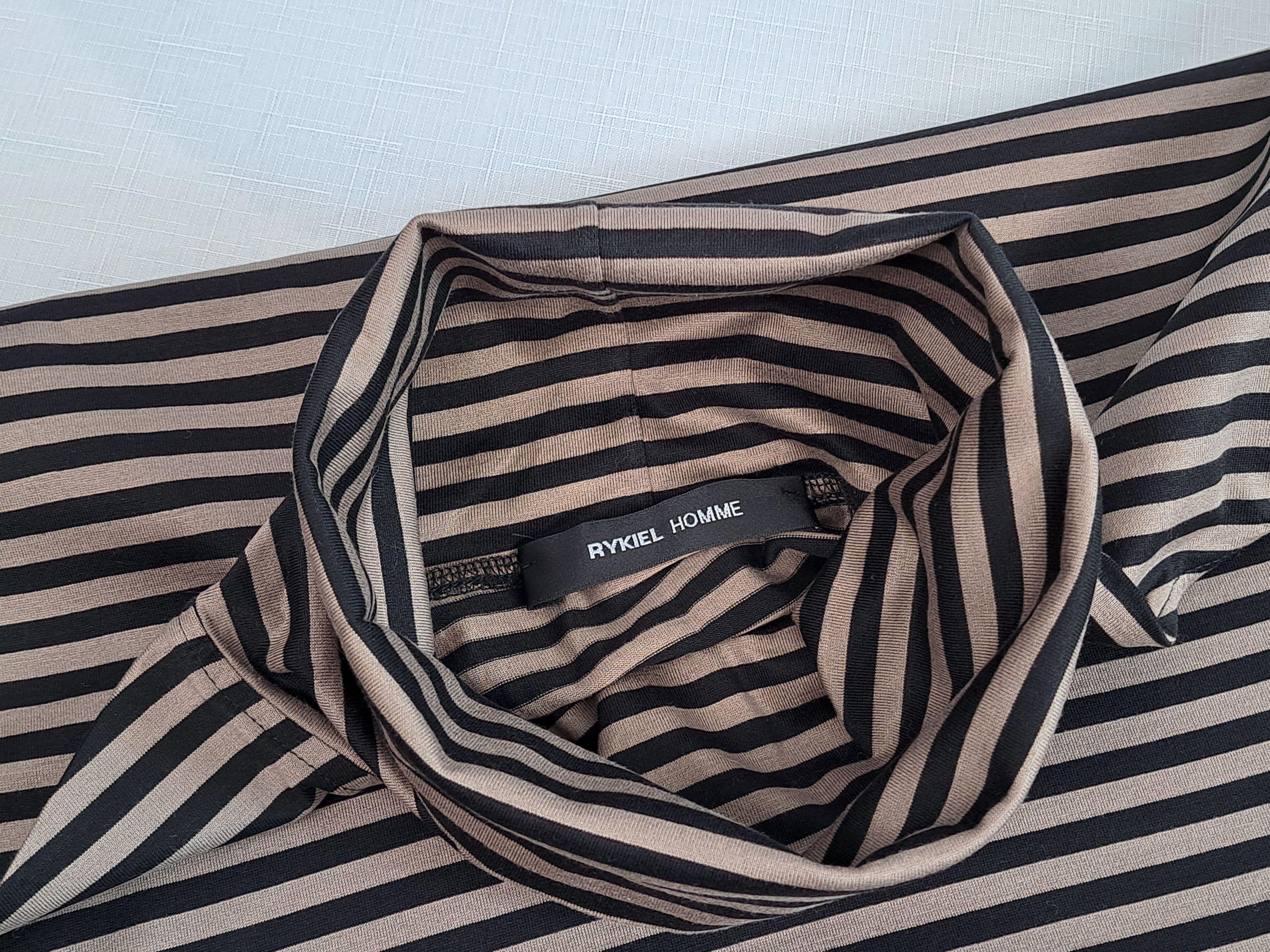 Sonia Rykiel Rykiel Homme striped long sleeve turtleneck. Size XXL / US 16-18 / IT 52-54 - 7 Thumbnail