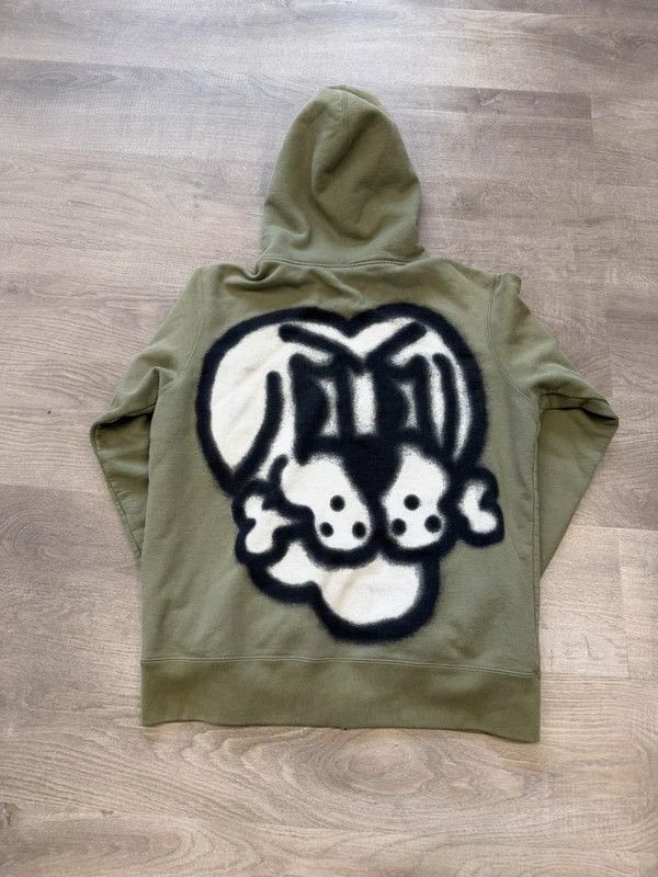 Supreme Bone Zip Up Sweatshirt | Grailed