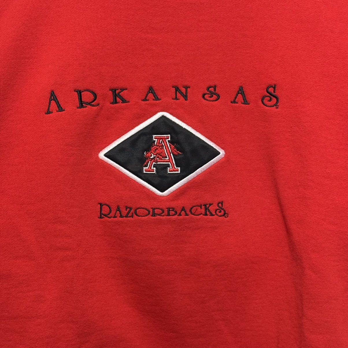 NCAA × Vintage Vintage Arkansas Razorbacks Sweatshirt Red 90s CrewNeck L XL Size US L / EU 52-54 / 3 - 2 Thumbnail