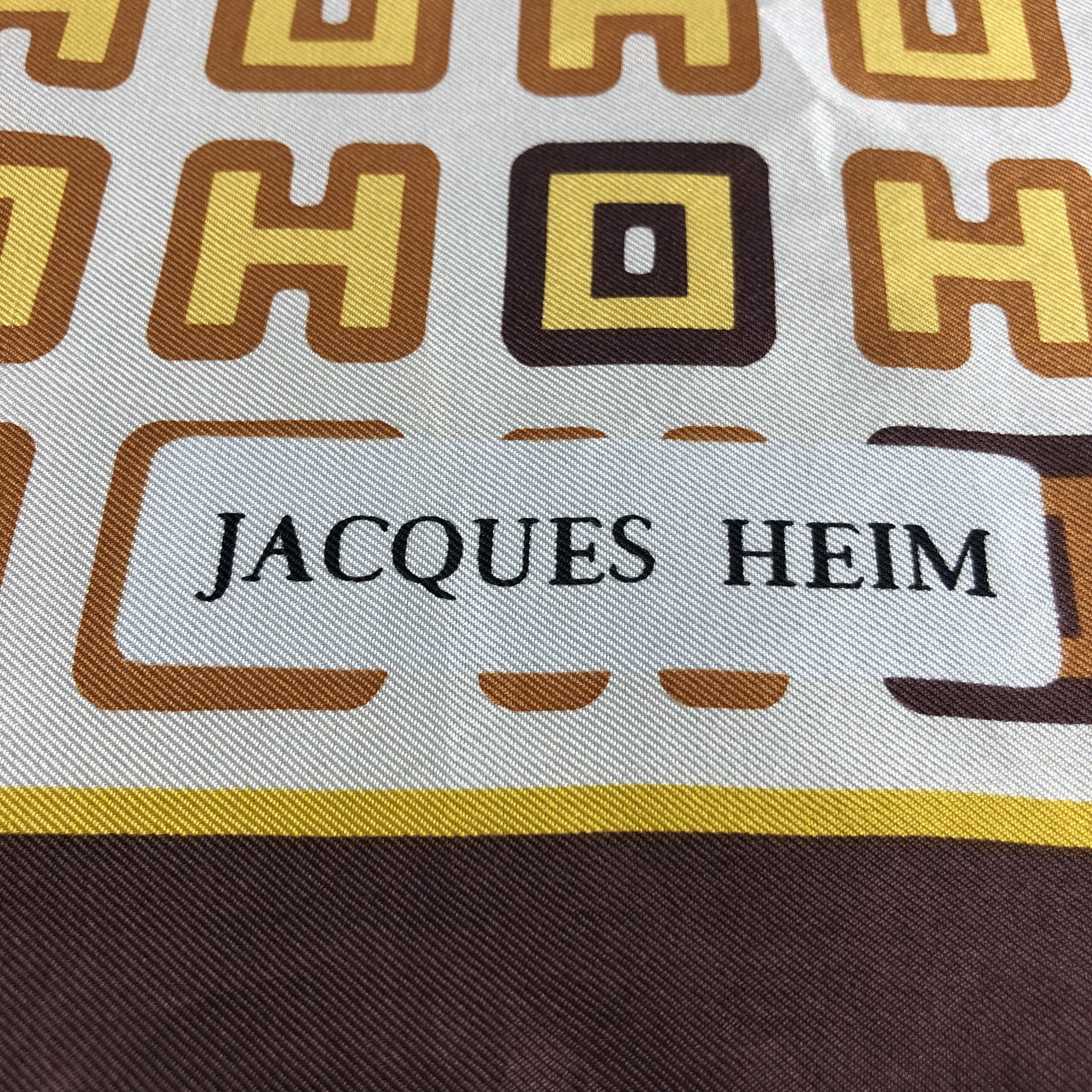 Vintage Jacques Heim Silk Scarf M391 Size ONE SIZE - 3 Thumbnail