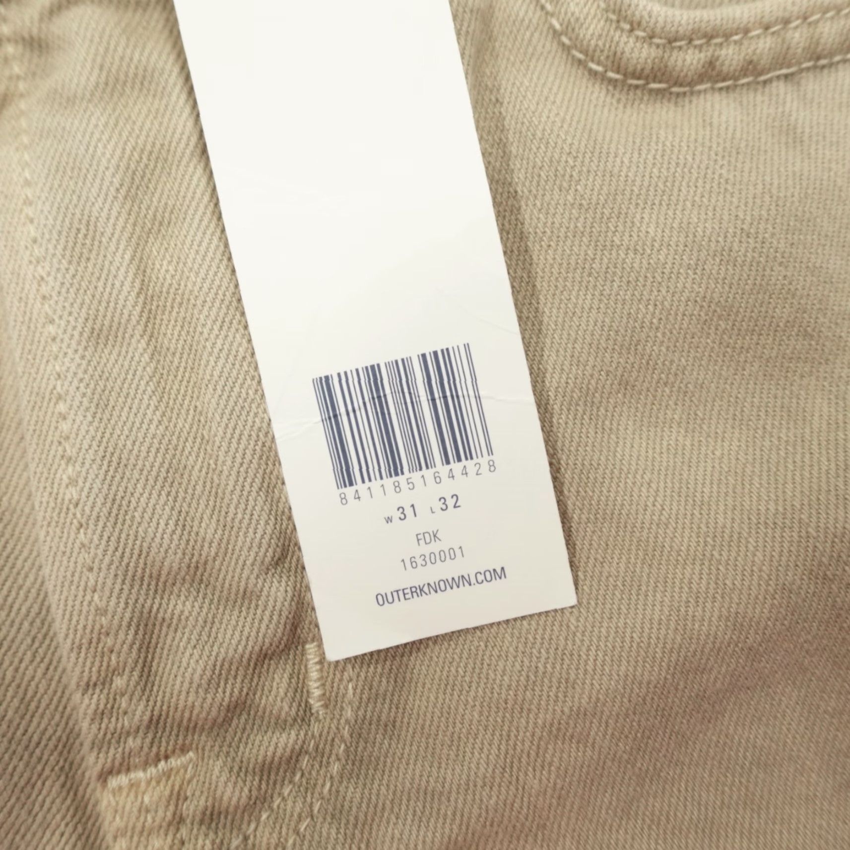 Outerknown Outerknown Sea Jeans Drifter Tapered Fit 31x32 Denim Khaki Organic Cotton Jeans Regular Men 5-Pocket Button Logo Vintage No Size US 31 - 3 Thumbnail