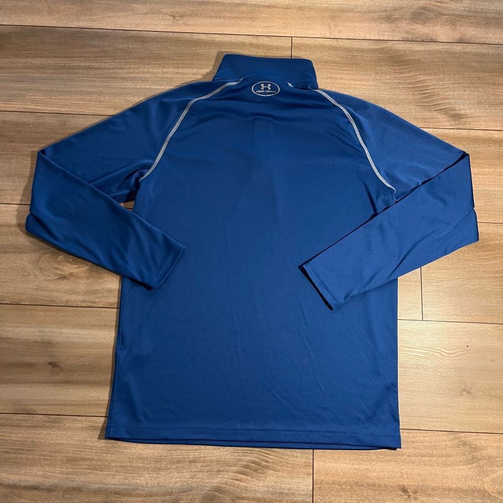 Under Armour Under Armour Blue Athletic Quarterzip Jacket Men Medium Bin Size US M / EU 48-50 / 2 - 4 Thumbnail