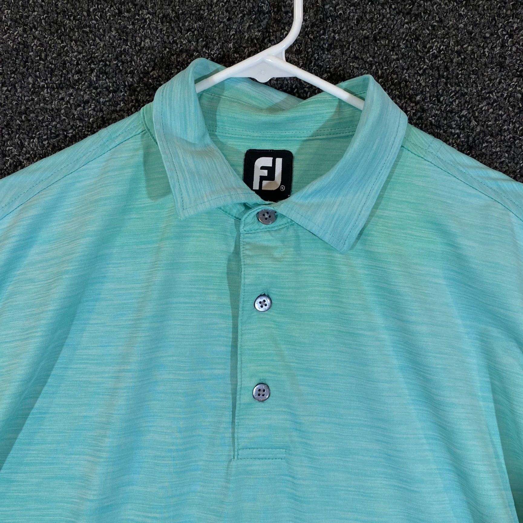 Footjoy FootJoy Polo Shirt Mens XL Green Striped Performance Active Golf Sport Stretch Shirt Size US XL / EU 56 / 4 - 2 Thumbnail