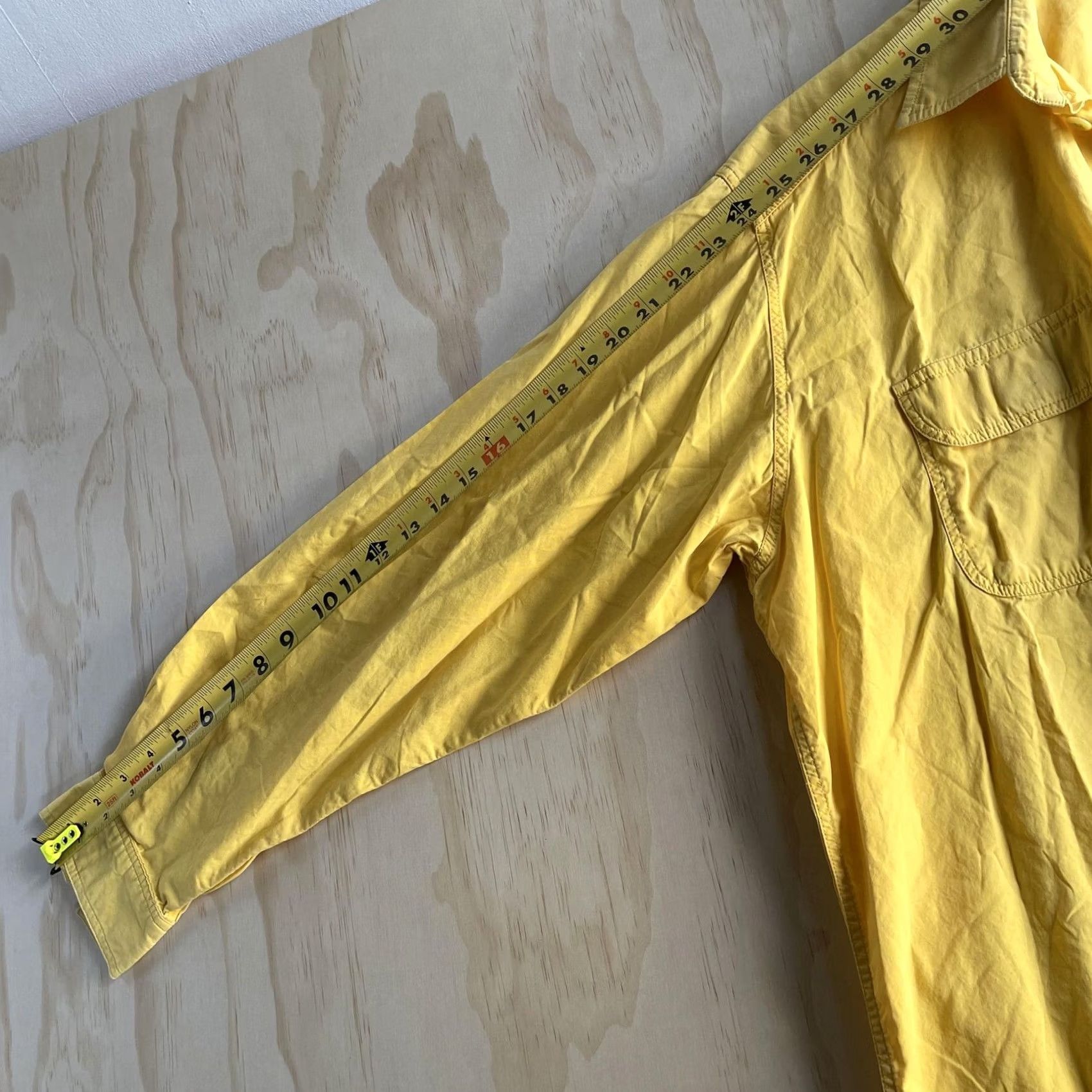 Vintage VINTAGE LCW Shirt Mens Large Yellow Solid Long Sleeve Button Up Casual Workwear Size US L / EU 52-54 / 3 - 7 Thumbnail