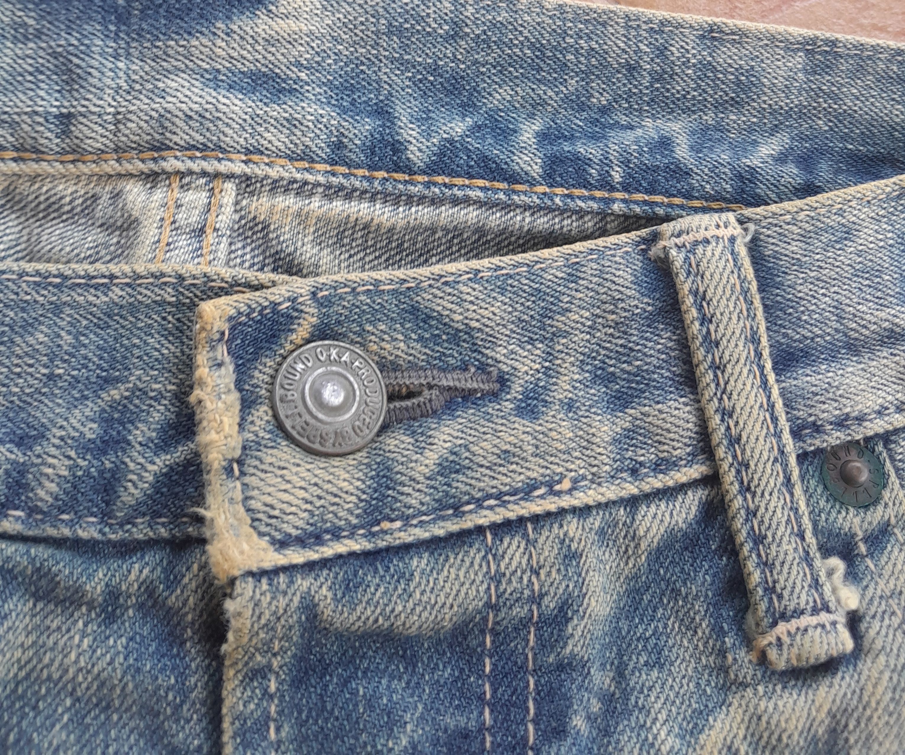 Japanese Brand ❗FINAL DROP❗SPELLBOUND DISTRESSED DIRTY DENIM Size US 32 / EU 48 - 7 Thumbnail