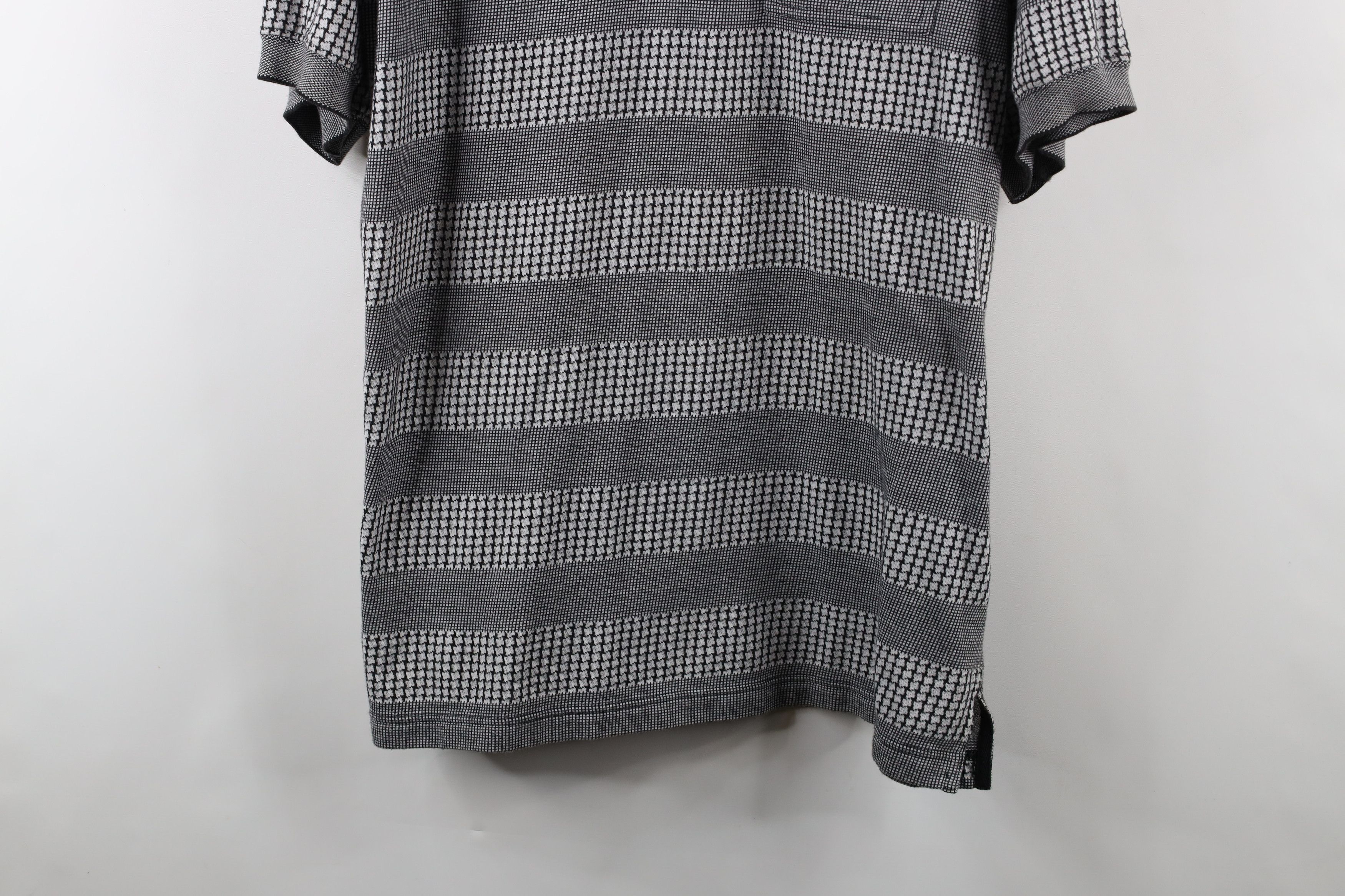 Vintage Vintage 90s Streetwear Houndstooth Knit Golf Polo Shirt Size US XL / EU 56 / 4 - 3 Thumbnail