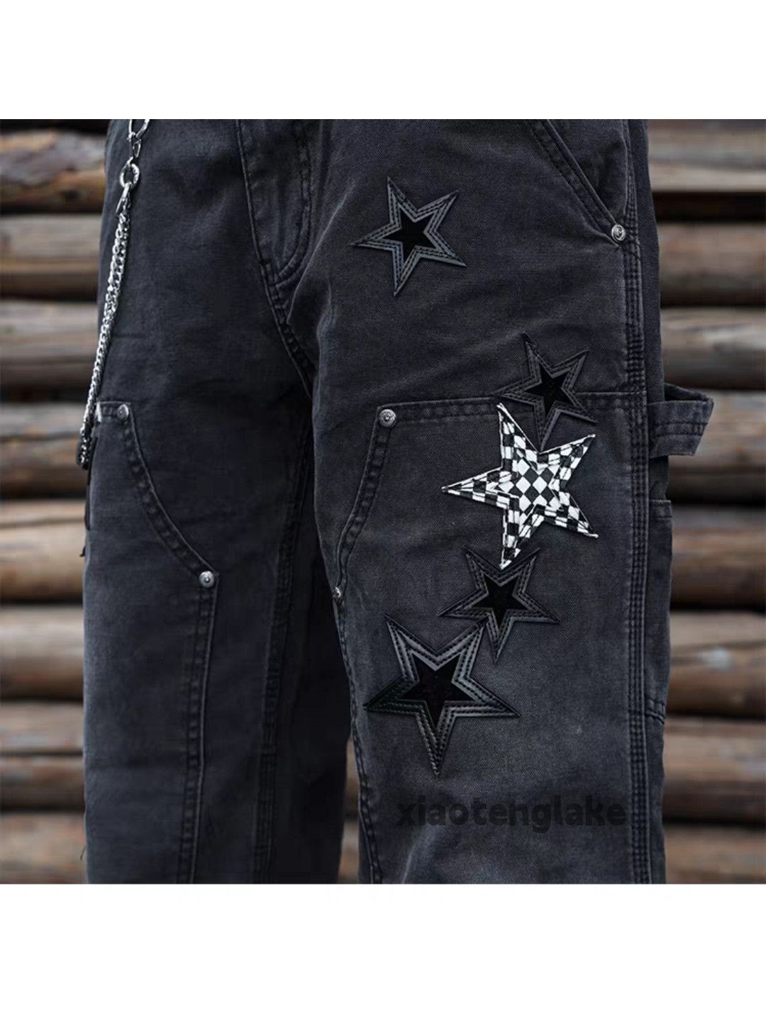 Jean xtl vintage wide Leg loose hiphop carpenter cargo jeans Size US 36 / EU 52 - 4 Thumbnail