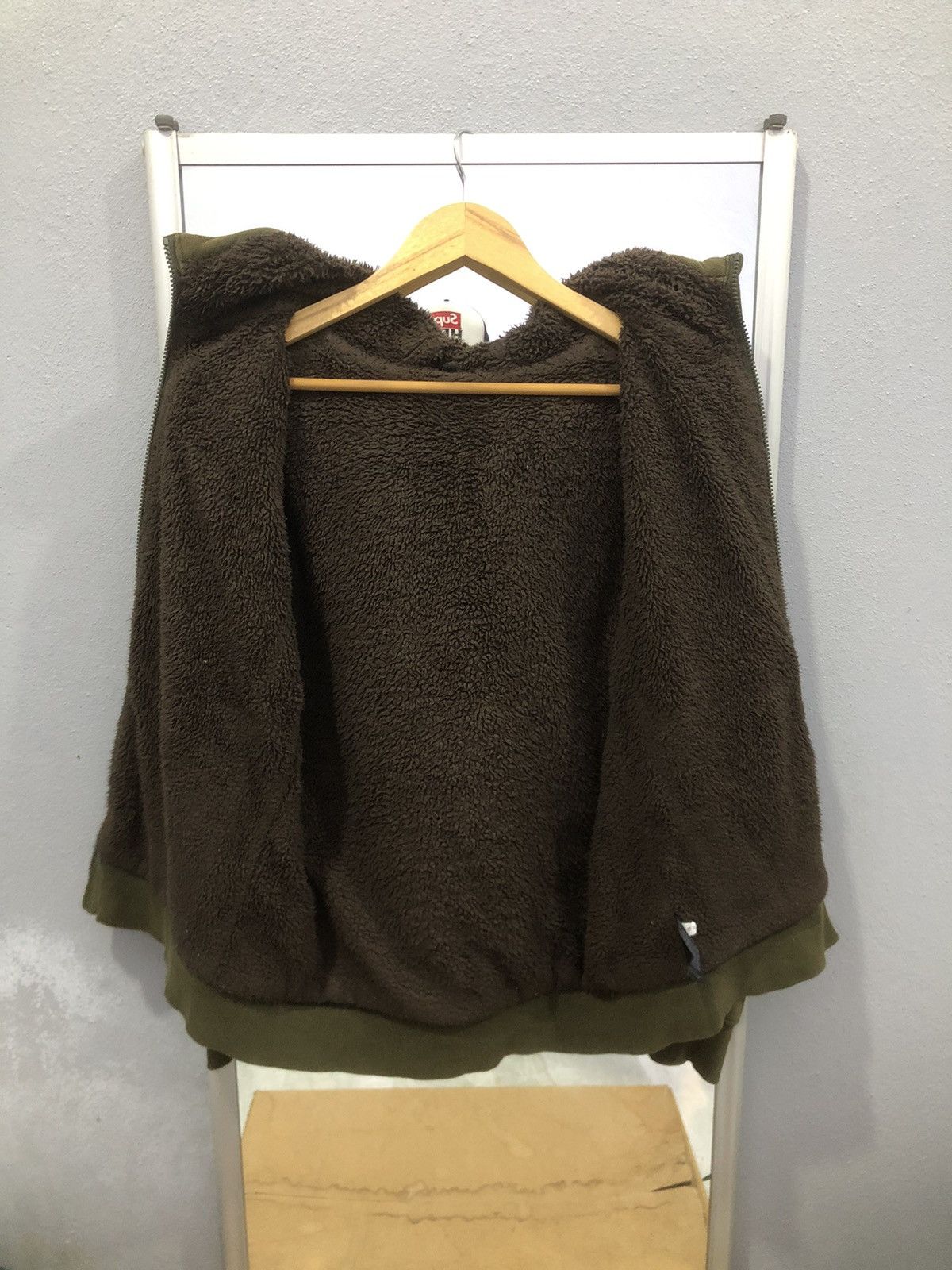 Japanese Brand × Uniqlo Uniqlo olive hoodie with sherpa lining Size US S / EU 44-46 / 1 - 8 Thumbnail