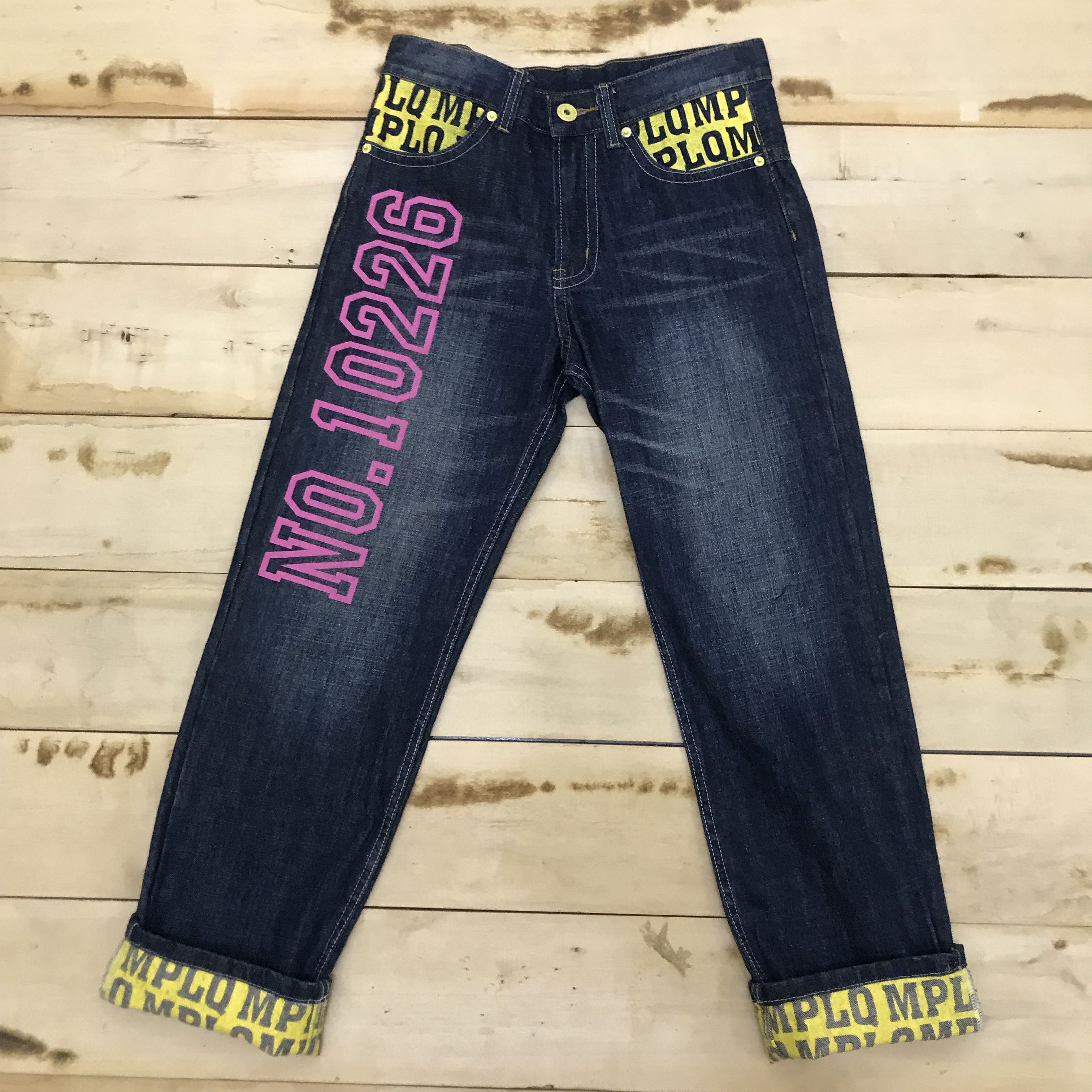 Japanese Brand X50 JAPAN MADE MPLQ PAINTED DENIM Size US 32 / EU 48 - 2 Thumbnail