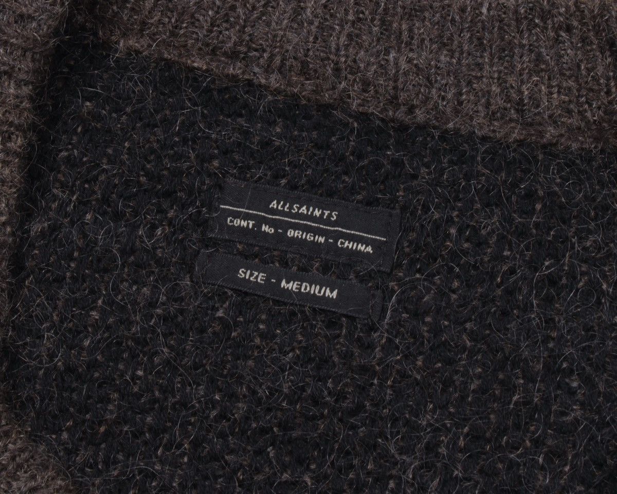 Allsaints × Designer ALLSAINTS Milton Bomber Mohair Sweater Cardigan Zip Talon Size US M / EU 48-50 / 2 - 15 Thumbnail