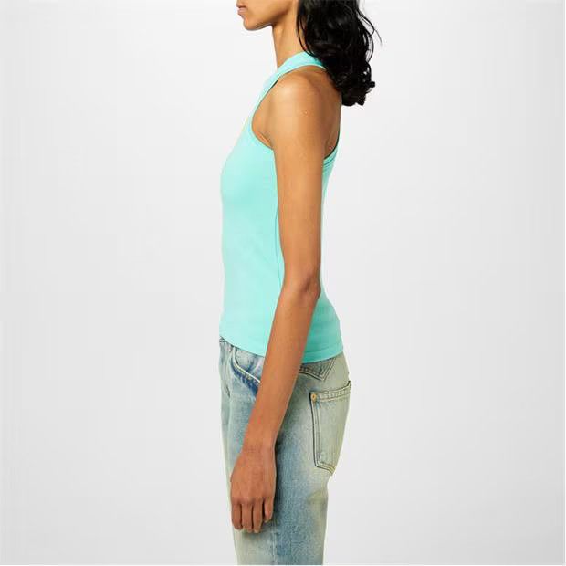 Balmain o1g2r1mq0924 Tank Tops in Mint Blue Size S / US 4 / IT 40 - 4 Thumbnail