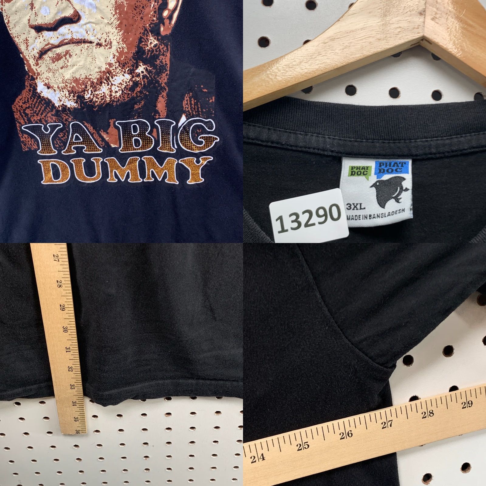 Vintage Sanford And Sons Shirt Ya Big Dummy Black Mens 3XL XXXL Shirt Mens Black 3XL XXXL Size US XXL / EU 58 / 5 - 8 Thumbnail