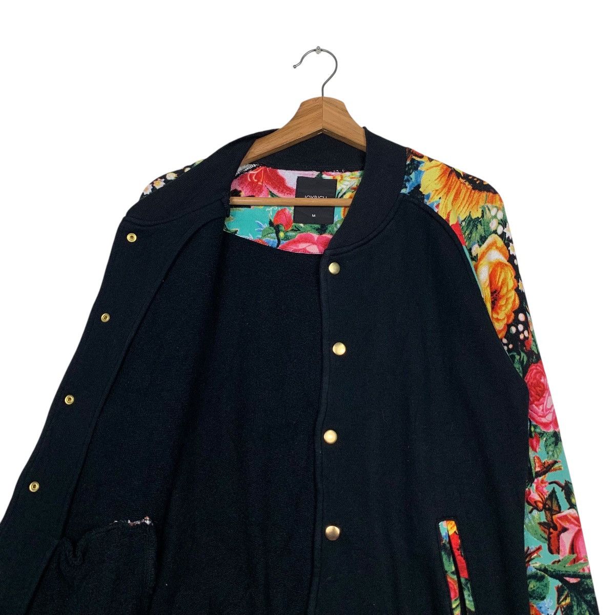 Japanese Brand JOYRICH Florals Graphic Sleeve Varsity Jacket #2207-C97 Size US M / EU 48-50 / 2 - 10 Thumbnail