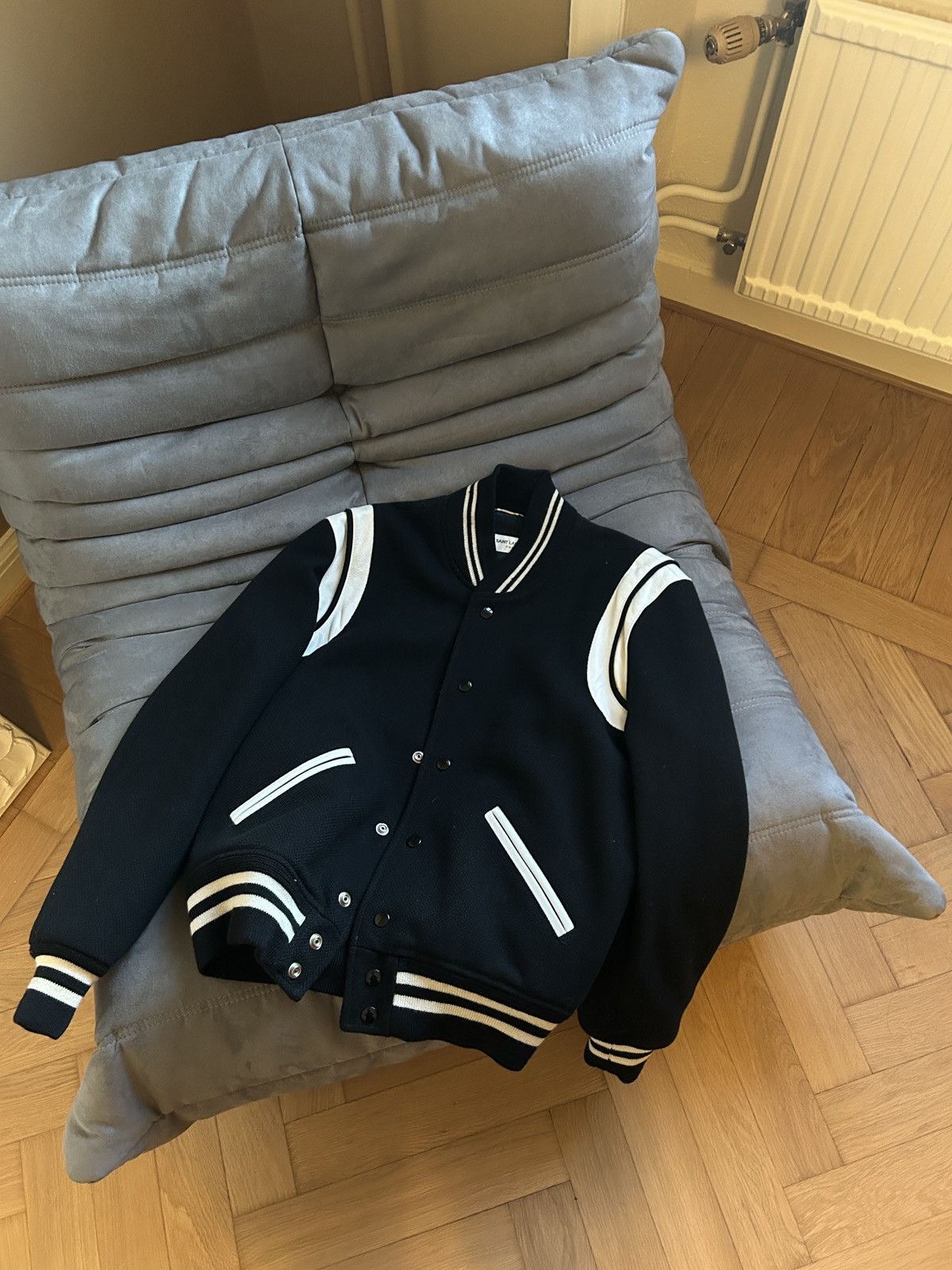 2017 Saint Laurent Paris Teddy Outerwear