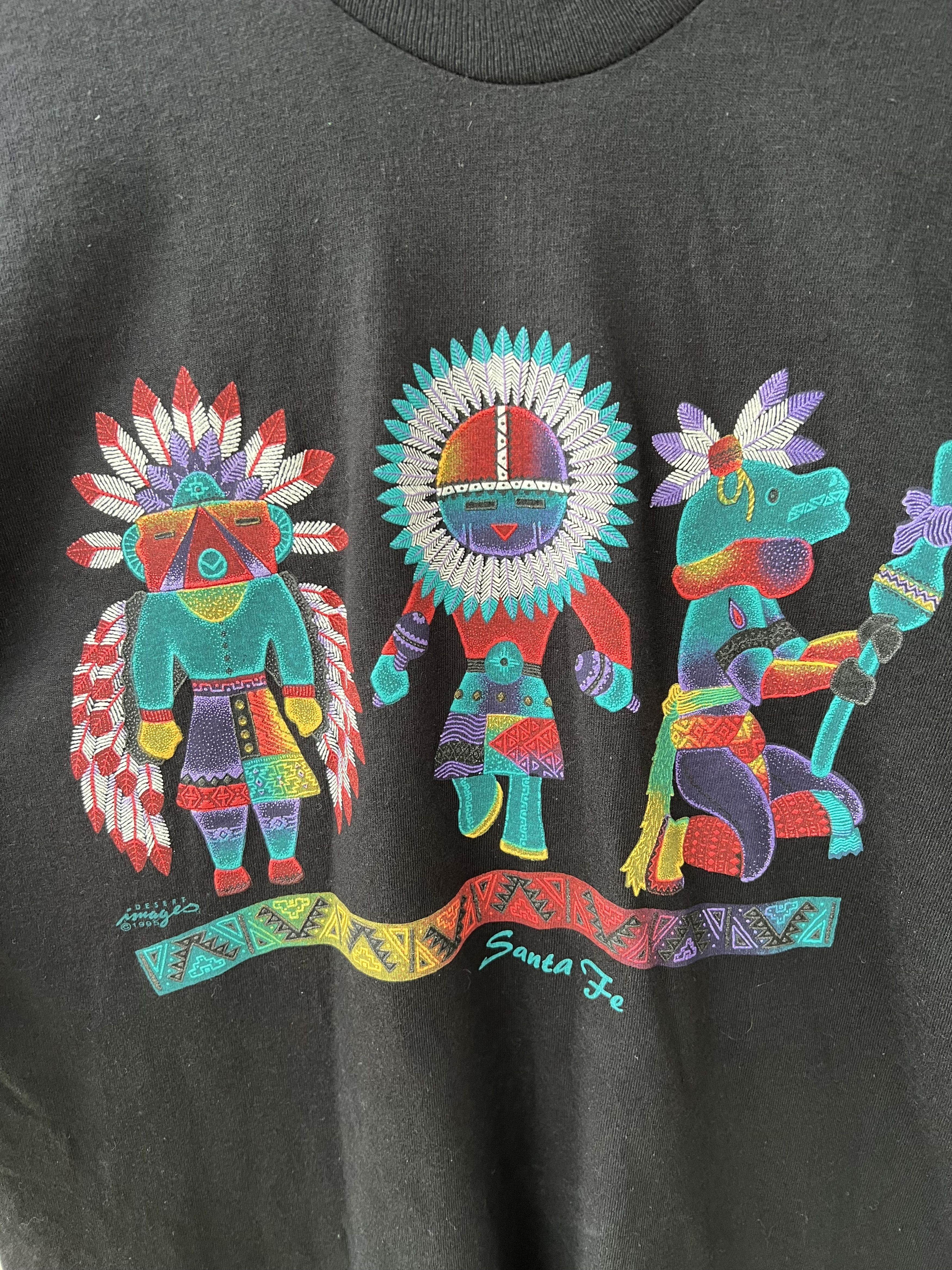 Fruit Of The Loom 1995 Santa Fe Native Tribe Tee Aztec Size US L / EU 52-54 / 3 - 4 Thumbnail