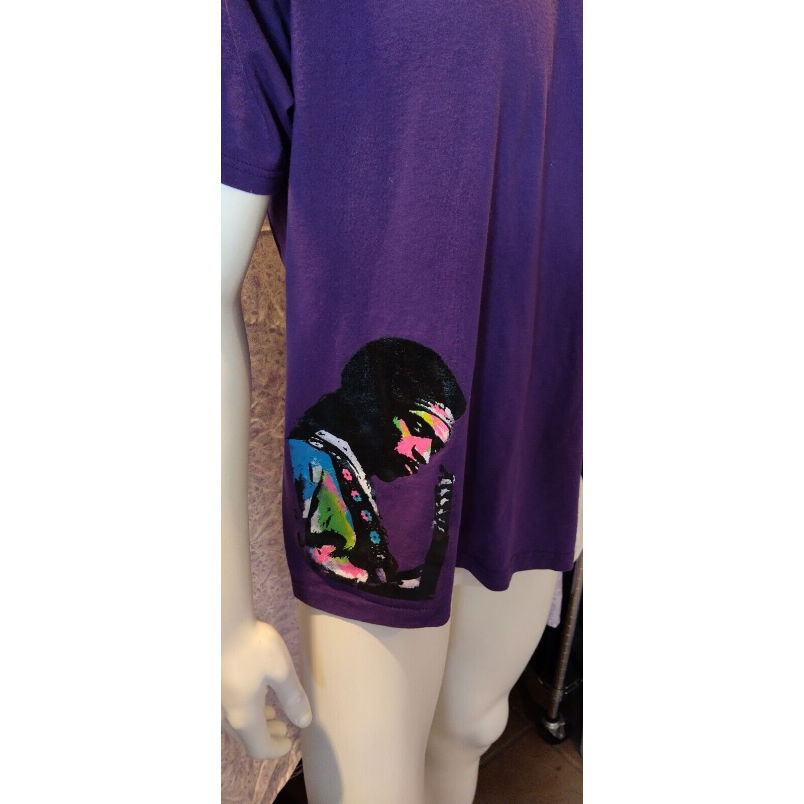 Jerzees NEW! Jimi Hendrix Experience Throwback Purple T-Shirt Large Size US L / EU 52-54 / 3 - 2 Thumbnail