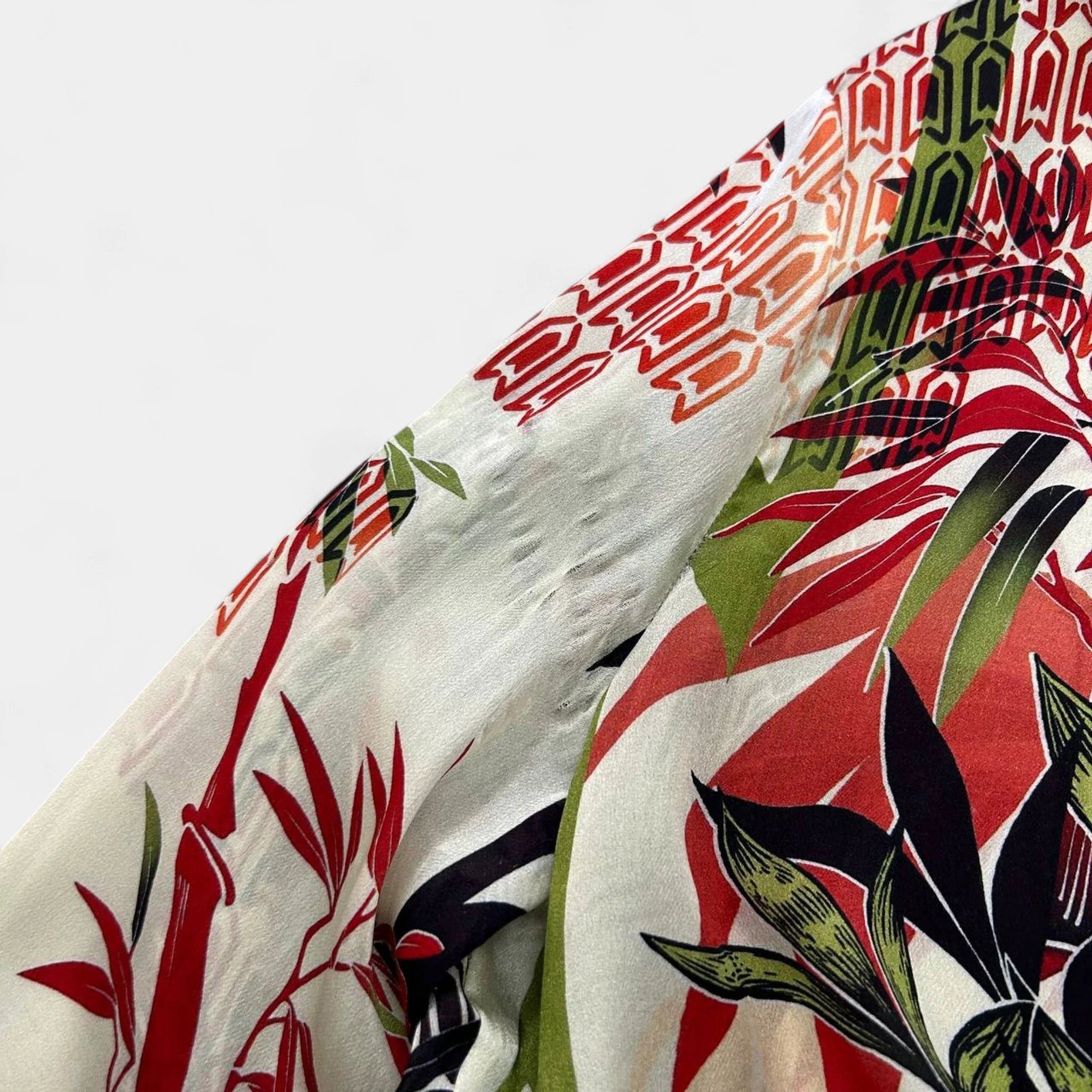 Dsquared2 Dsquared2 SS17 "Chinoiserie" Jungle Print Silk Shirt Size US M / EU 48-50 / 2 - 4 Thumbnail