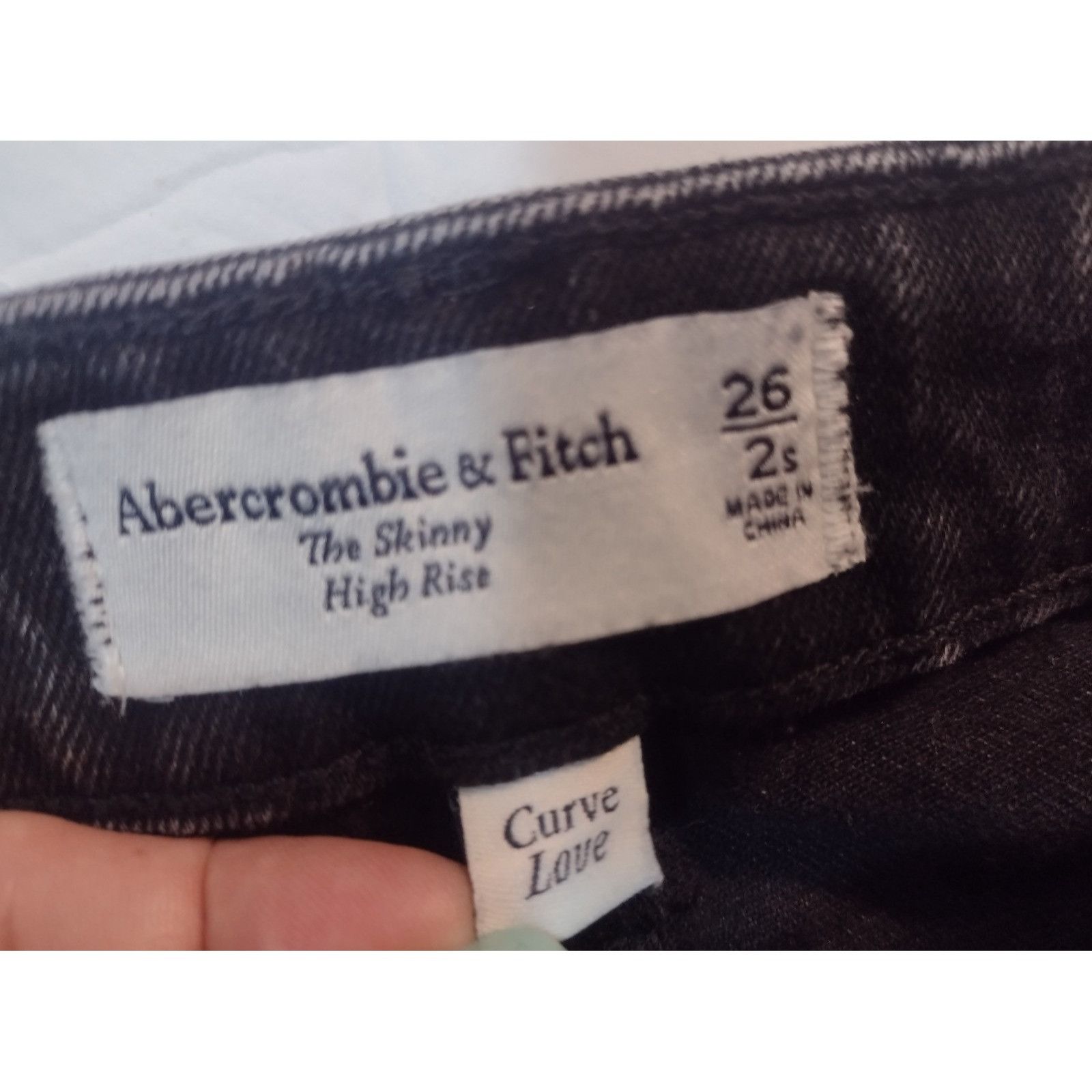 Abercrombie & Fitch Abercrombie Fitch Curve Love Skinny High Rise Jeans Size 26 Size 26" / US 2 / IT 38 - 6 Thumbnail