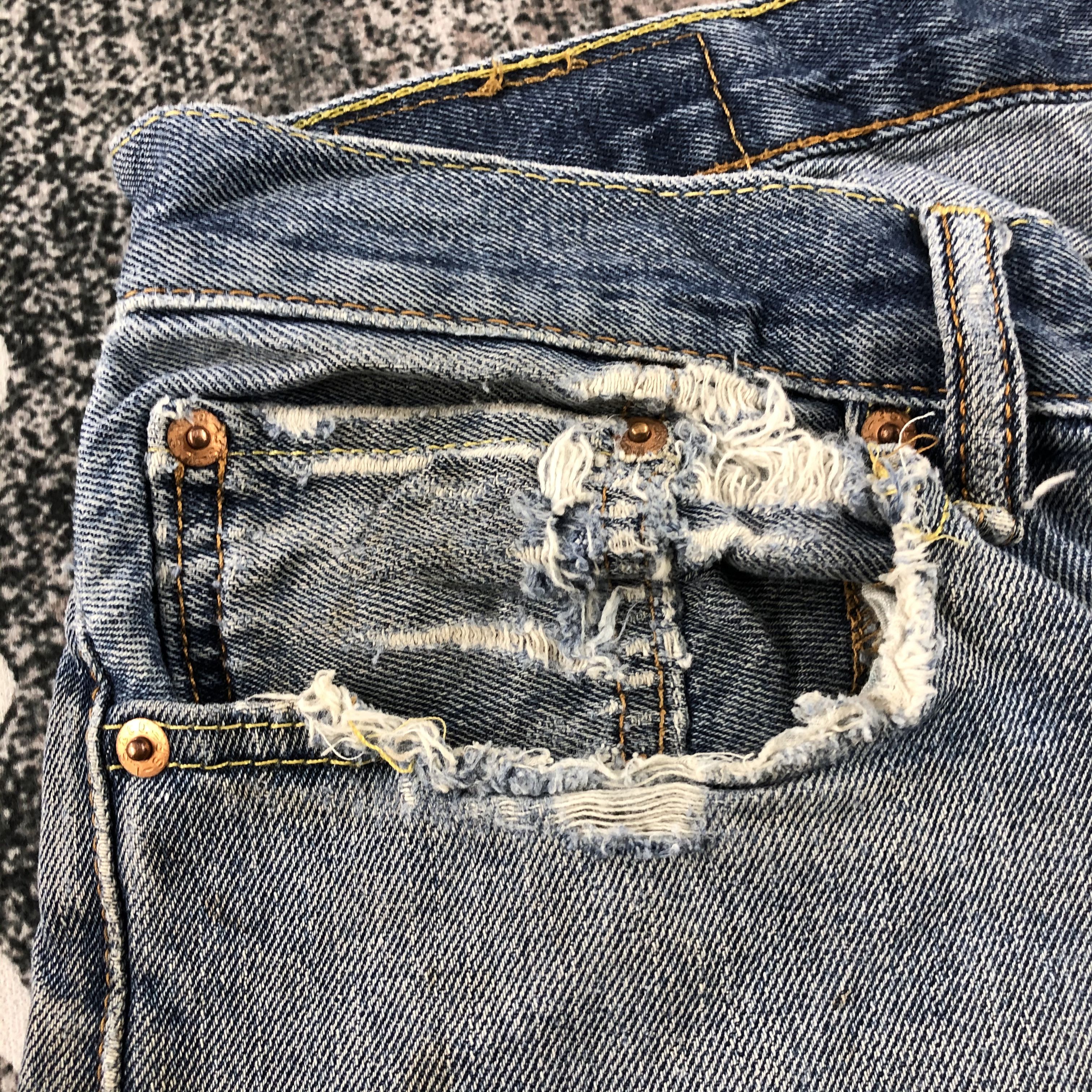 Levi's Vintage Levi's 505 Jeans Distressed Denim KJ1036 Size US 32 / EU 48 - 12 Thumbnail