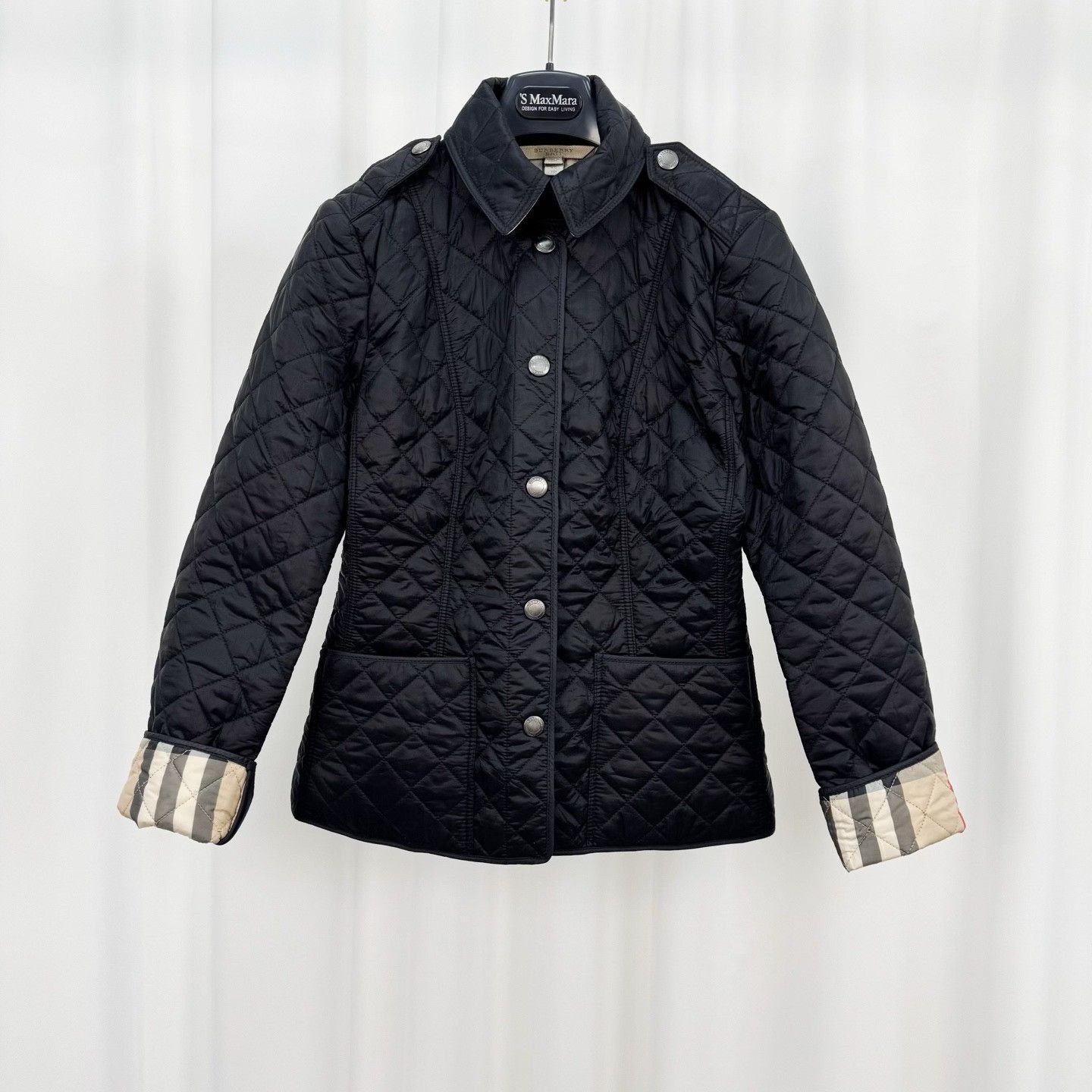 Burberry Burberry Quilted Inner Check Cotton Coat Size XS / US 0-2 / IT 36-38 - 1 Thumbnail
