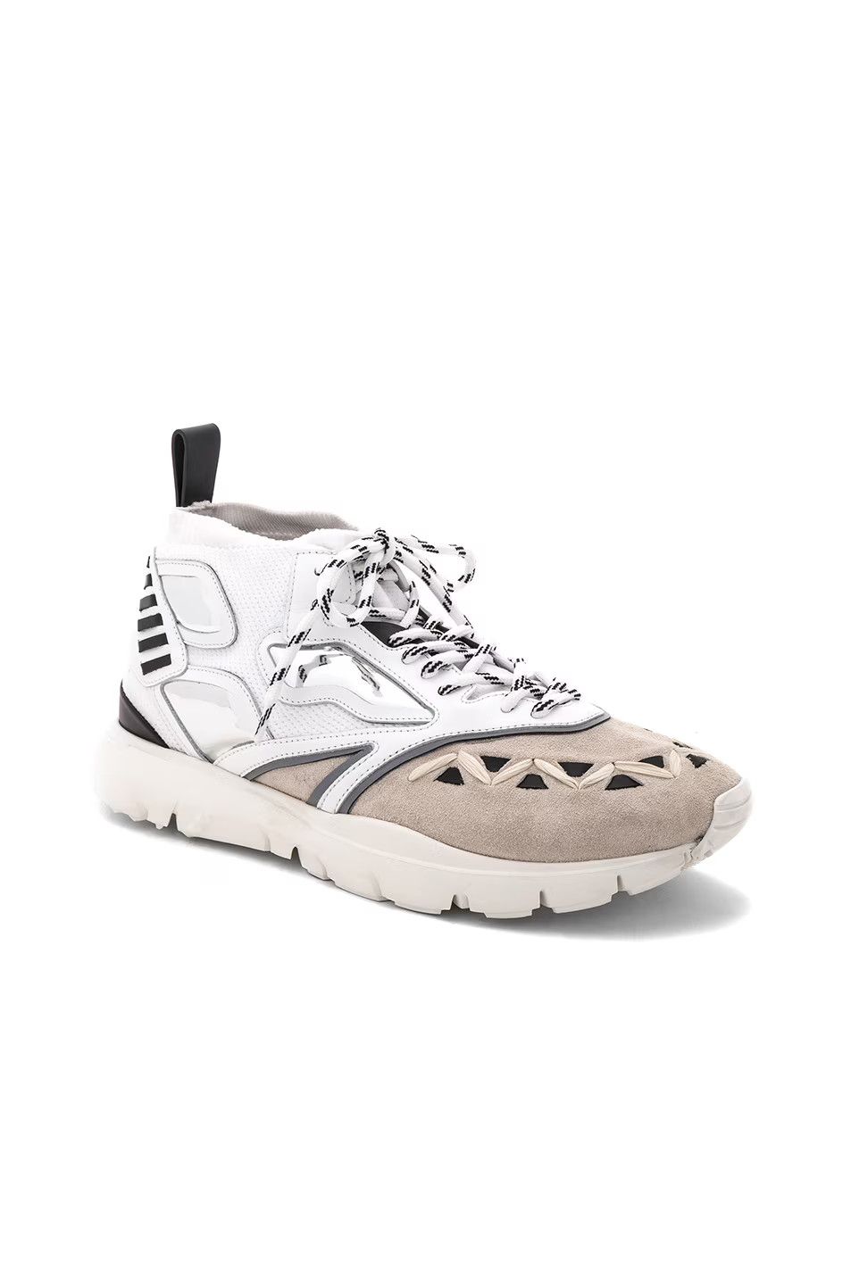 Valentino o1y0525 Hi-Top Sneakers in White/Beige Size US 7 / EU 40 - 3 Thumbnail