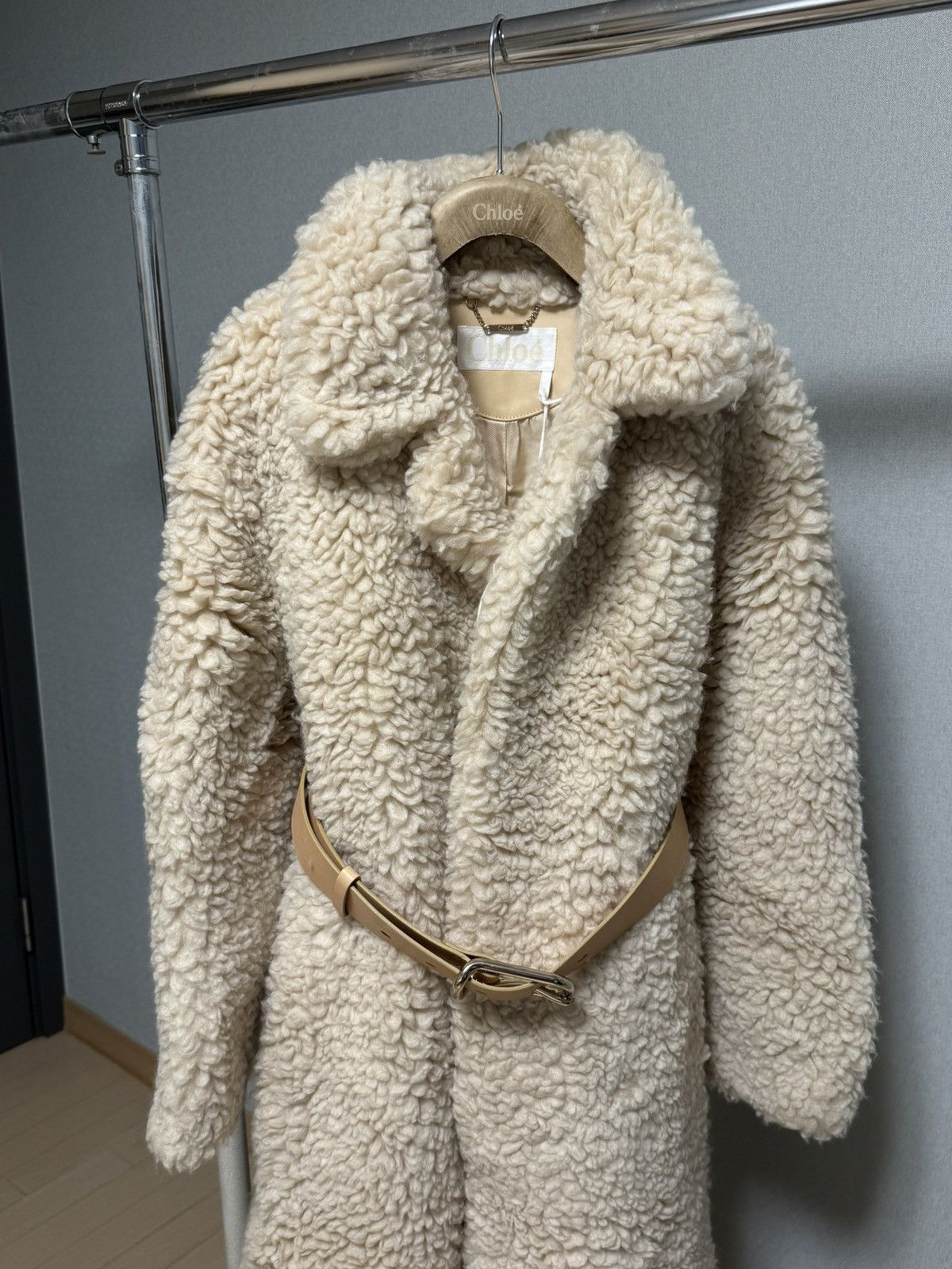 Chloe Chloé belted shearling coat Size S / US 4 / IT 40 - 3 Thumbnail